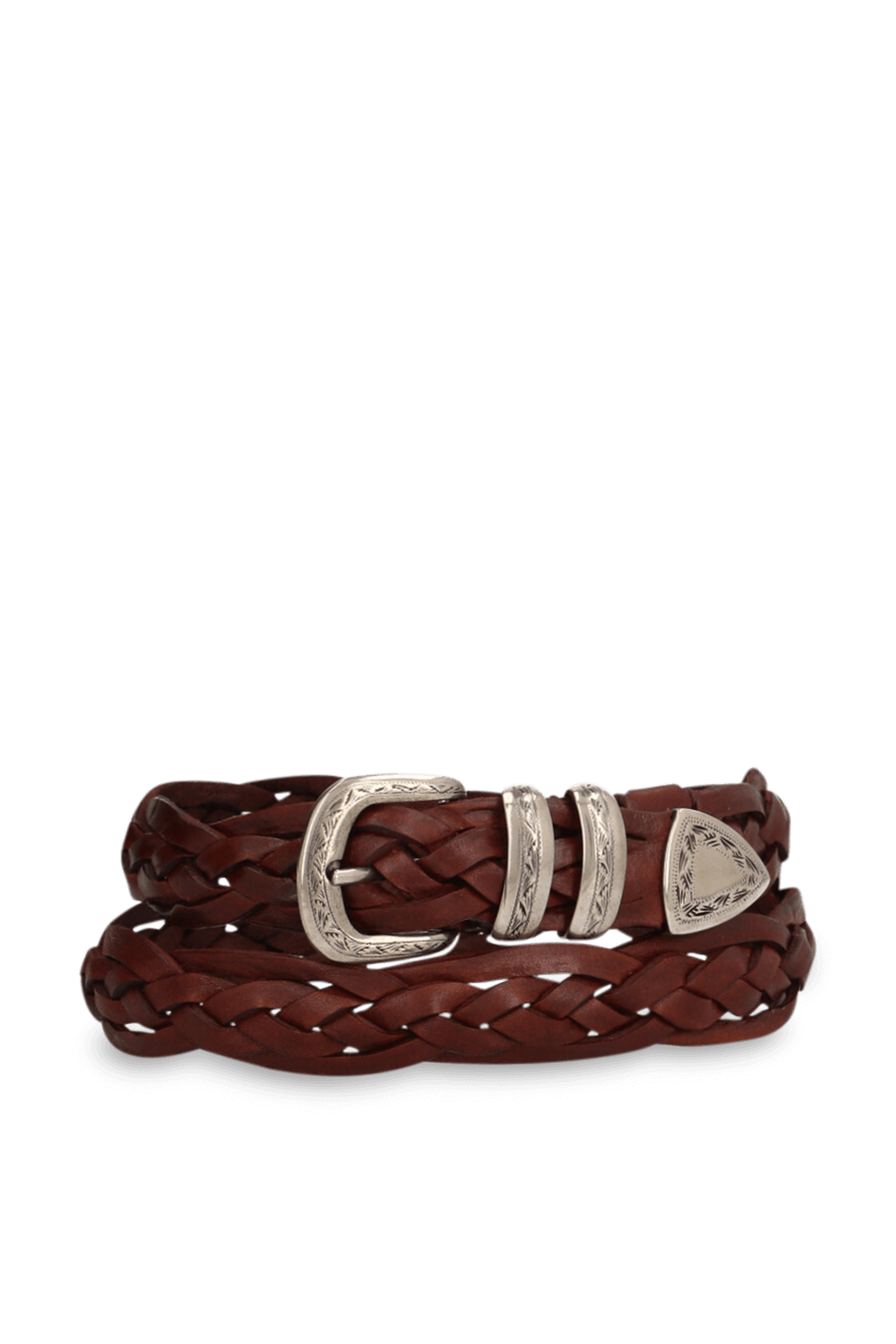 תמונה קידמית של חגורת עור