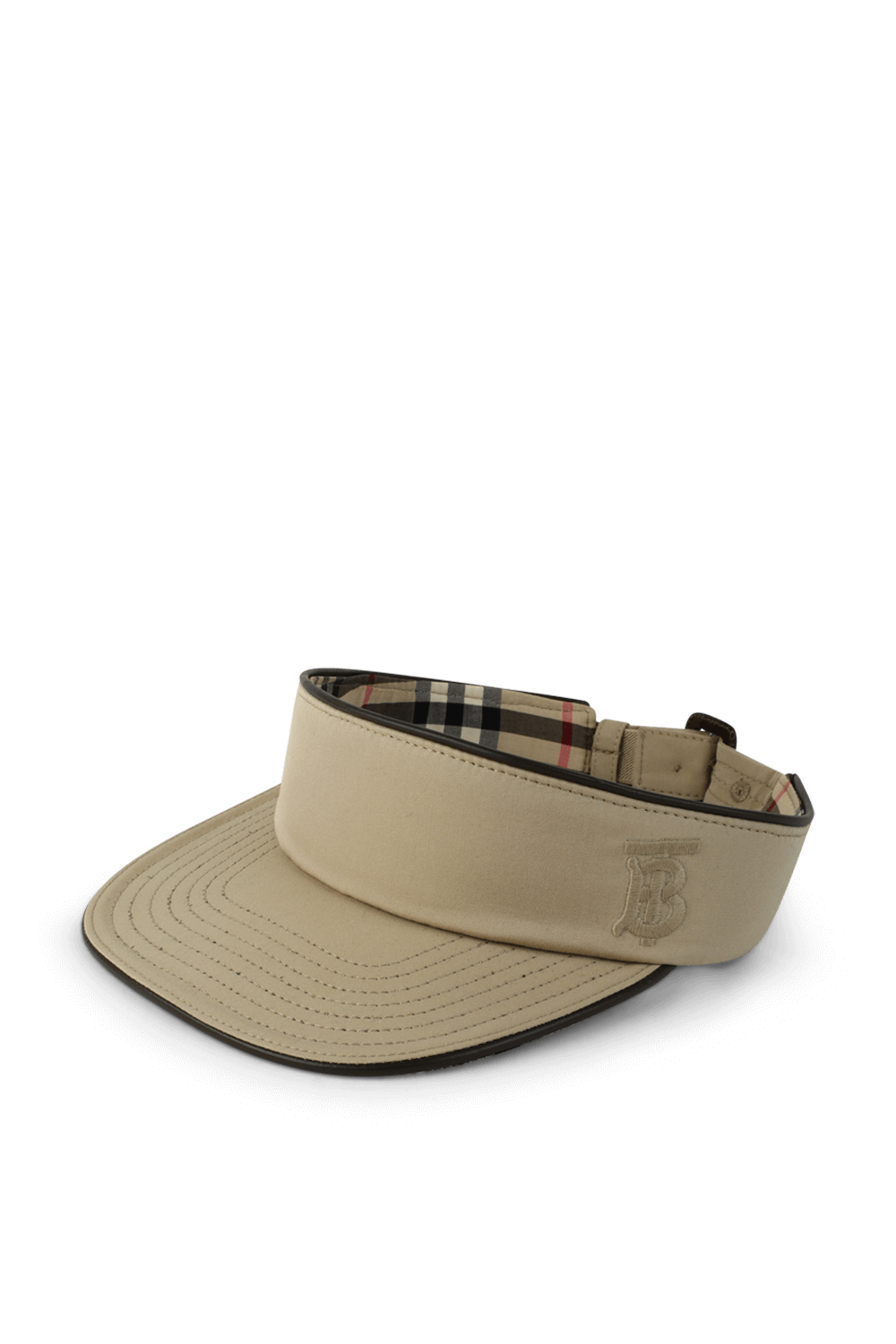 תמונה קידמית של מצחייה עפ הדפס משבצות