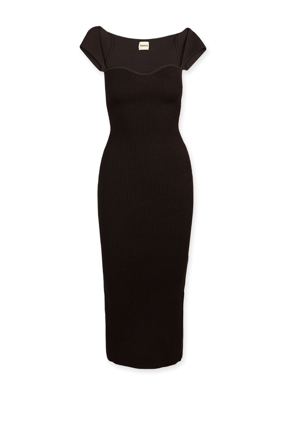 תמונה קידמית של שמלת ריב אלגרה באורך מידי