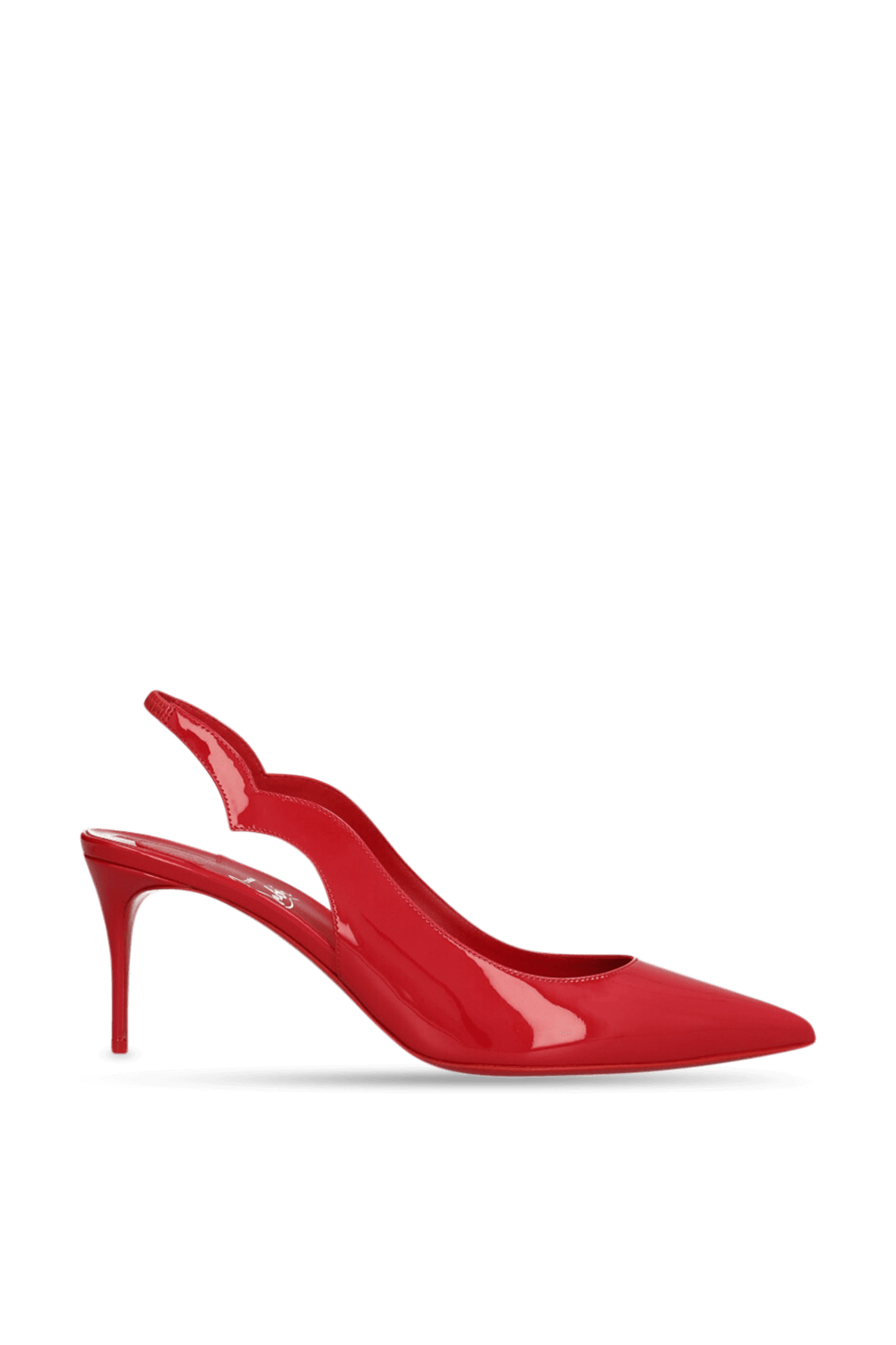 תמונה קידמית של נעלי עקב סלינג בק