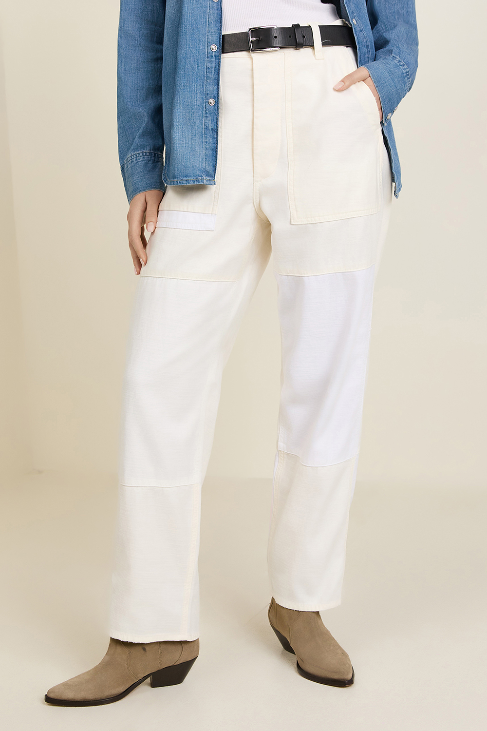 תמונת דוגמן קידמית של מכנסיים ארוכים