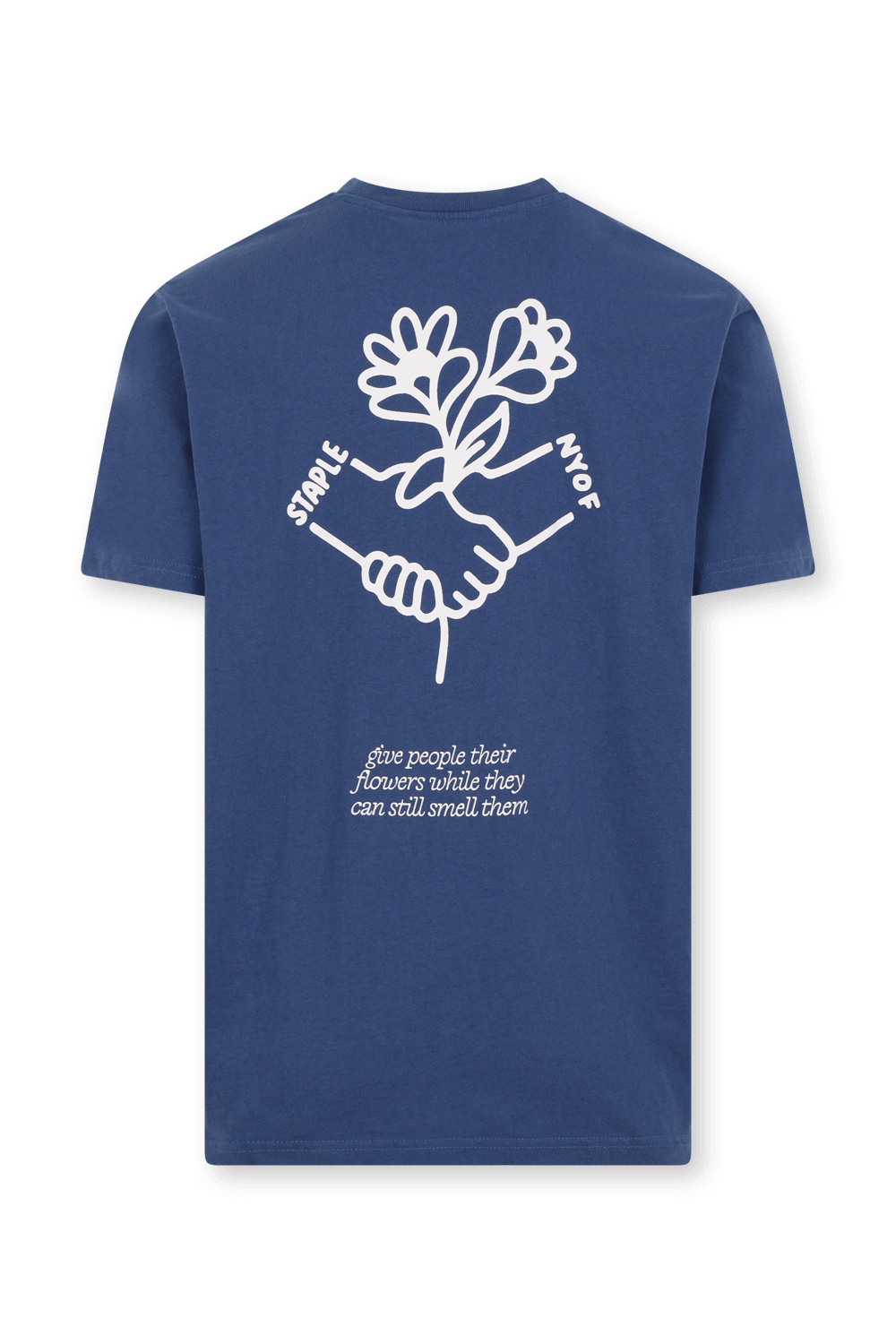 תמונה אחורית של סטייפל X אן ווי או אף חולצת טי גרפית