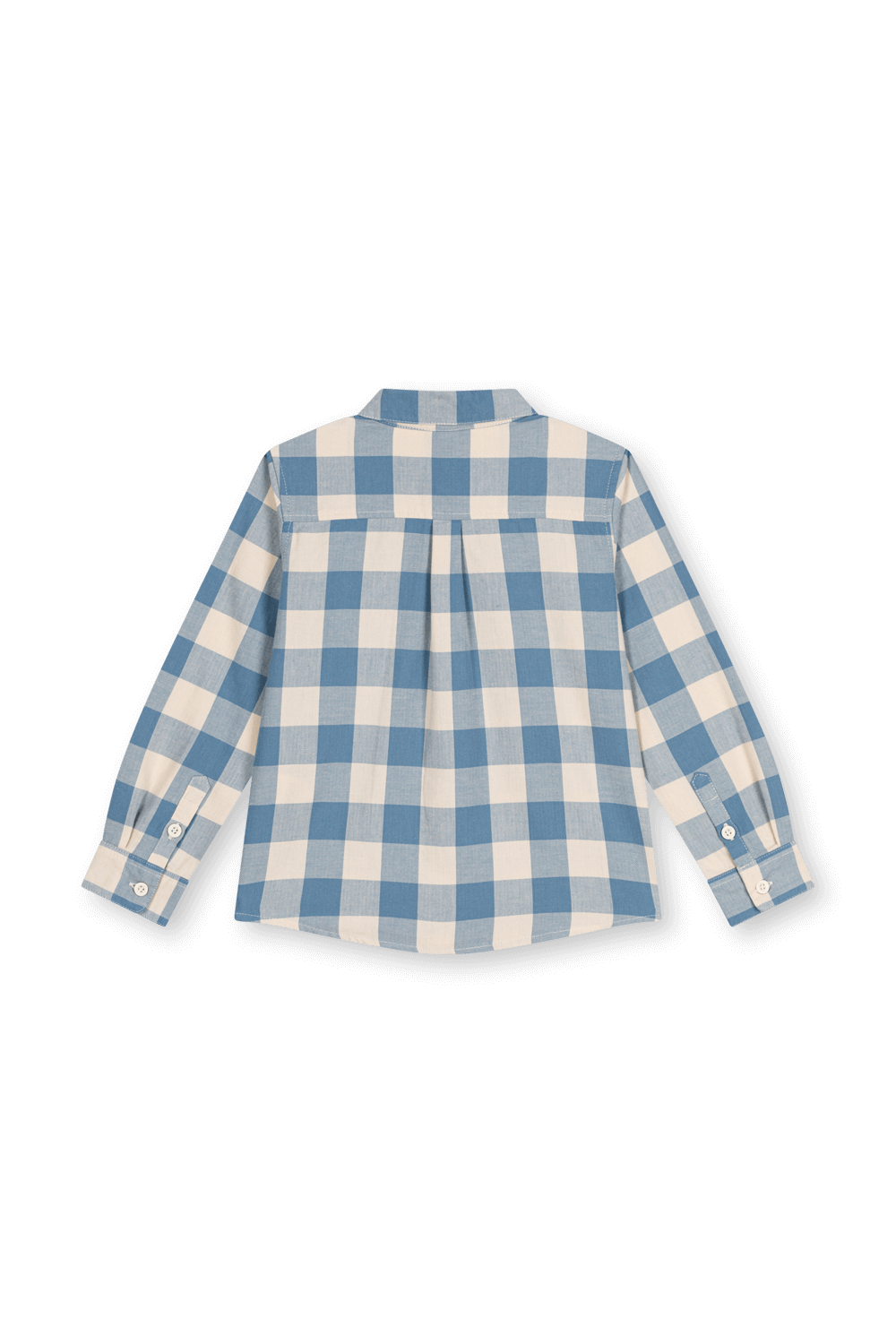 תמונה אחורית של חולצת פלנל מכופתרת - גילאי 6-12 שנים