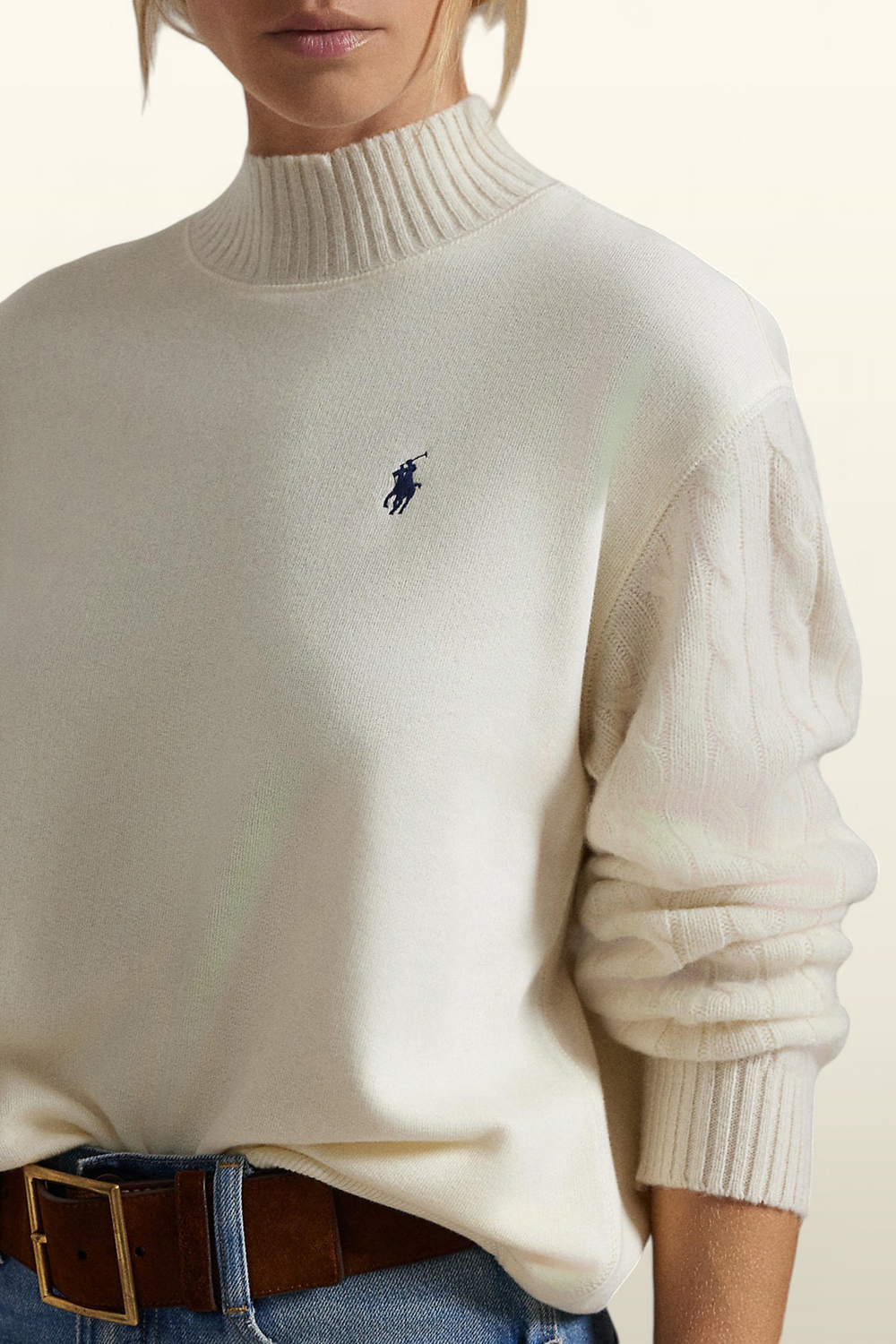 תמונת תקריב דוגמן של סריג כותנה