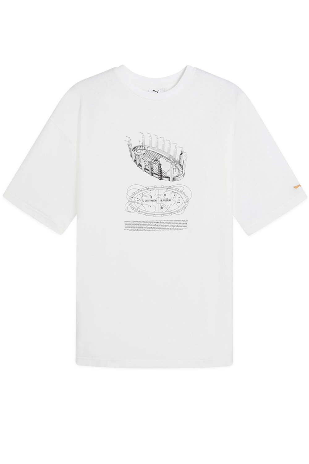 תמונה קידמית של פומה X הארי פוטר חולצת טי אוברסייז