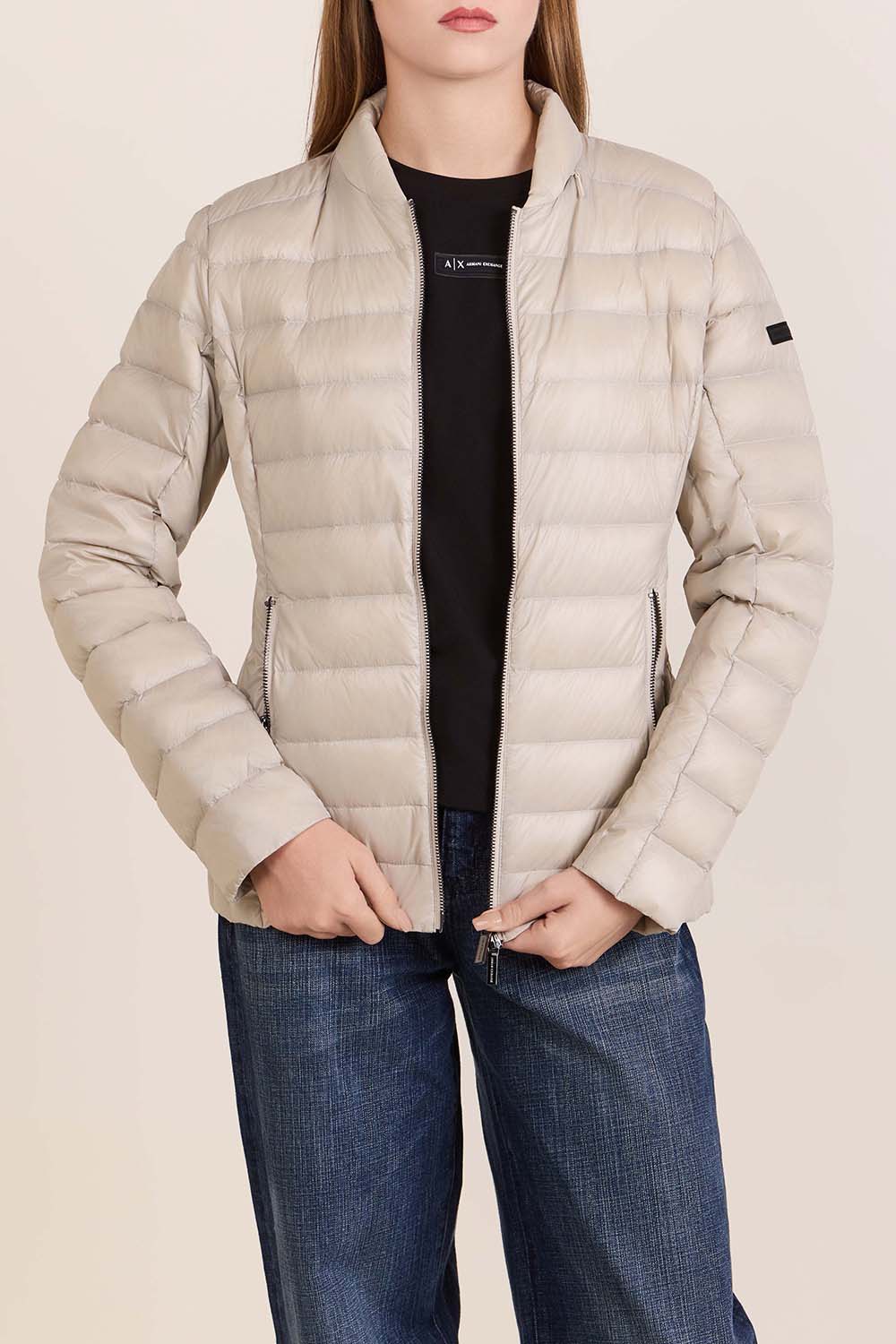 תמונת דוגמן קידמית של מעיל פוך