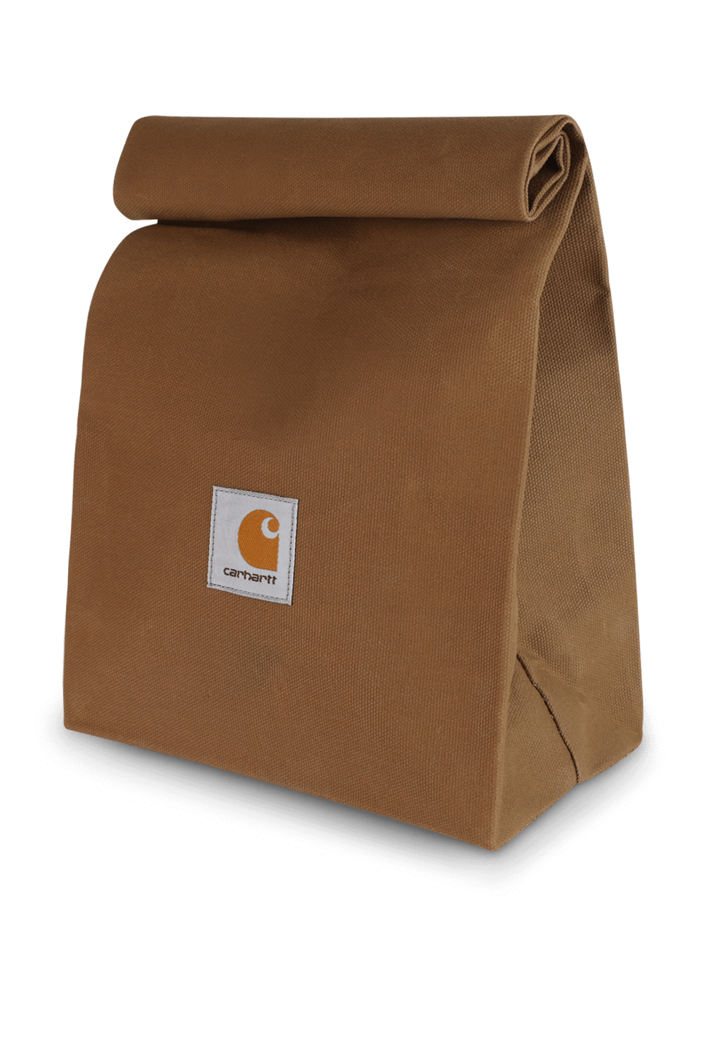 תמונה אחורית של תיק אוכל בגוון חום