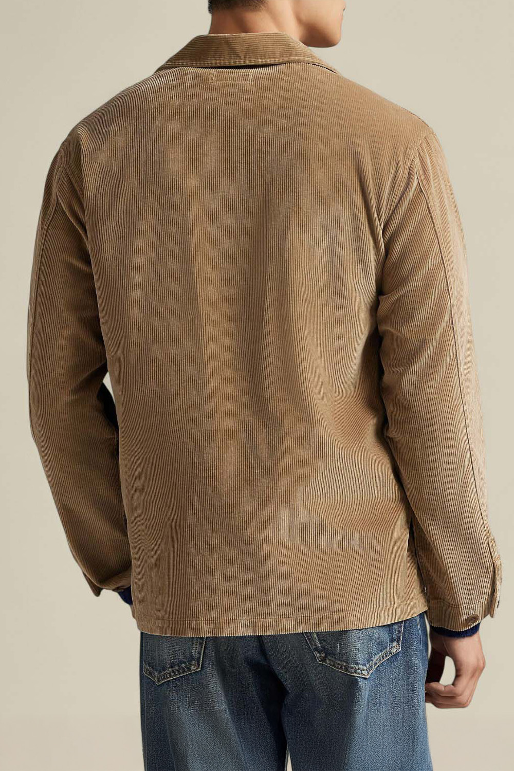 תמונת דוגמן אחורית של ז'קט קורדרוי