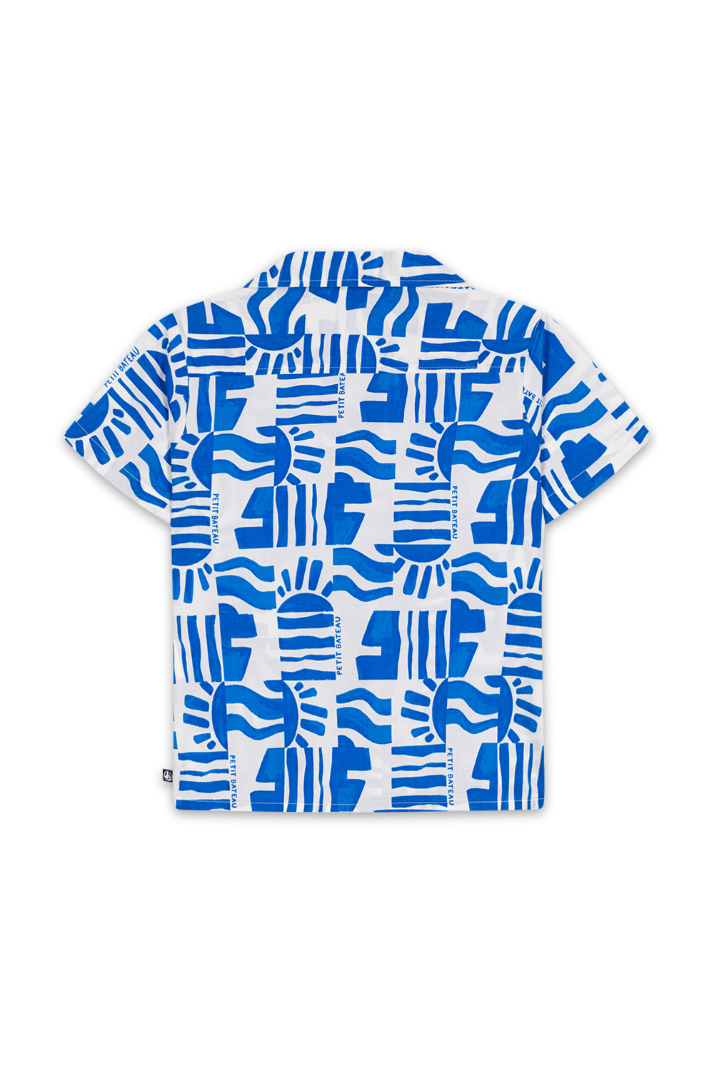 תמונה אחורית של חולצת כפתורים קצרה - גילאי 3-5 שנים