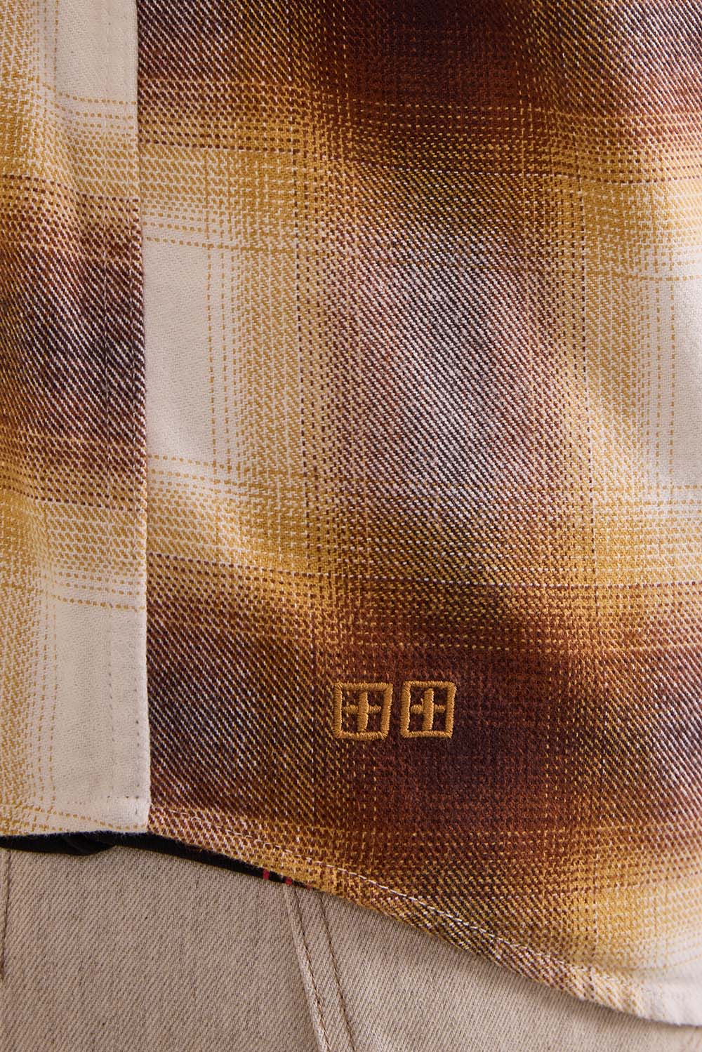 תמונת תקריב דוגמן של חולצת-ז'קט