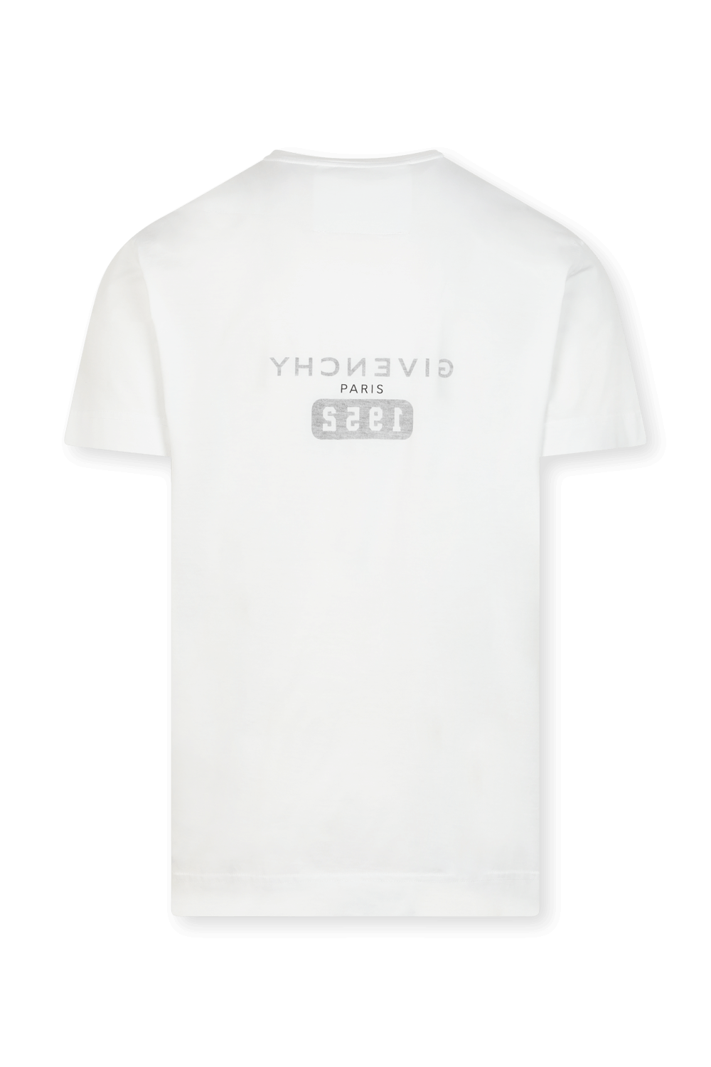 תמונה אחורית של חולצת לוגו סלים