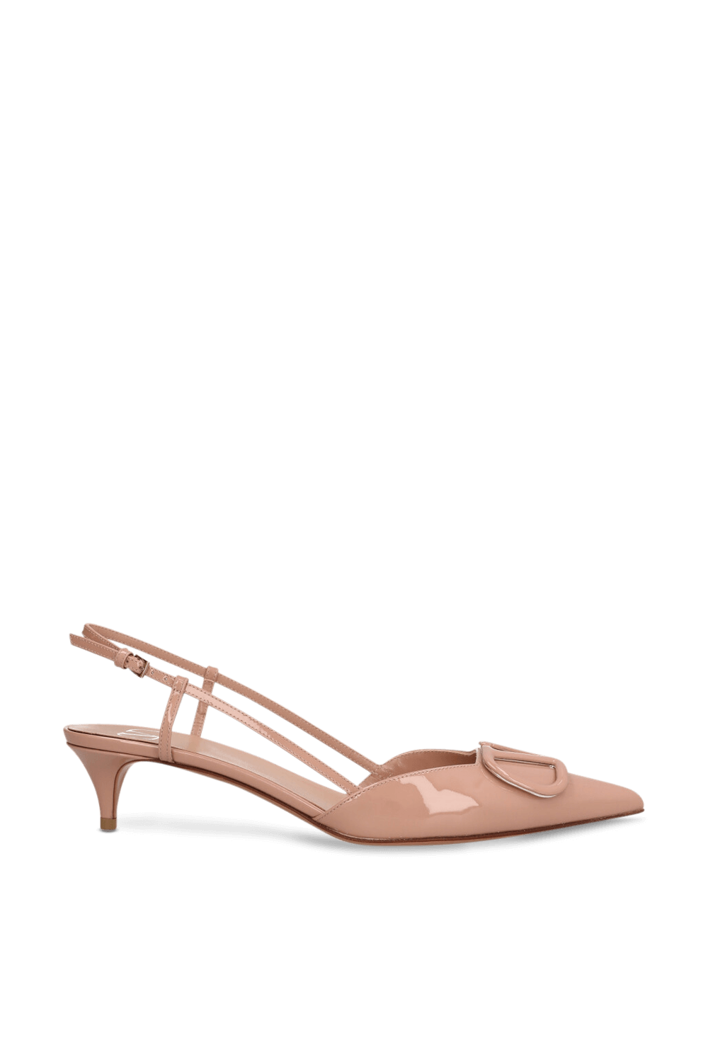 תמונה קידמית של נעלי עקב סלינג בק