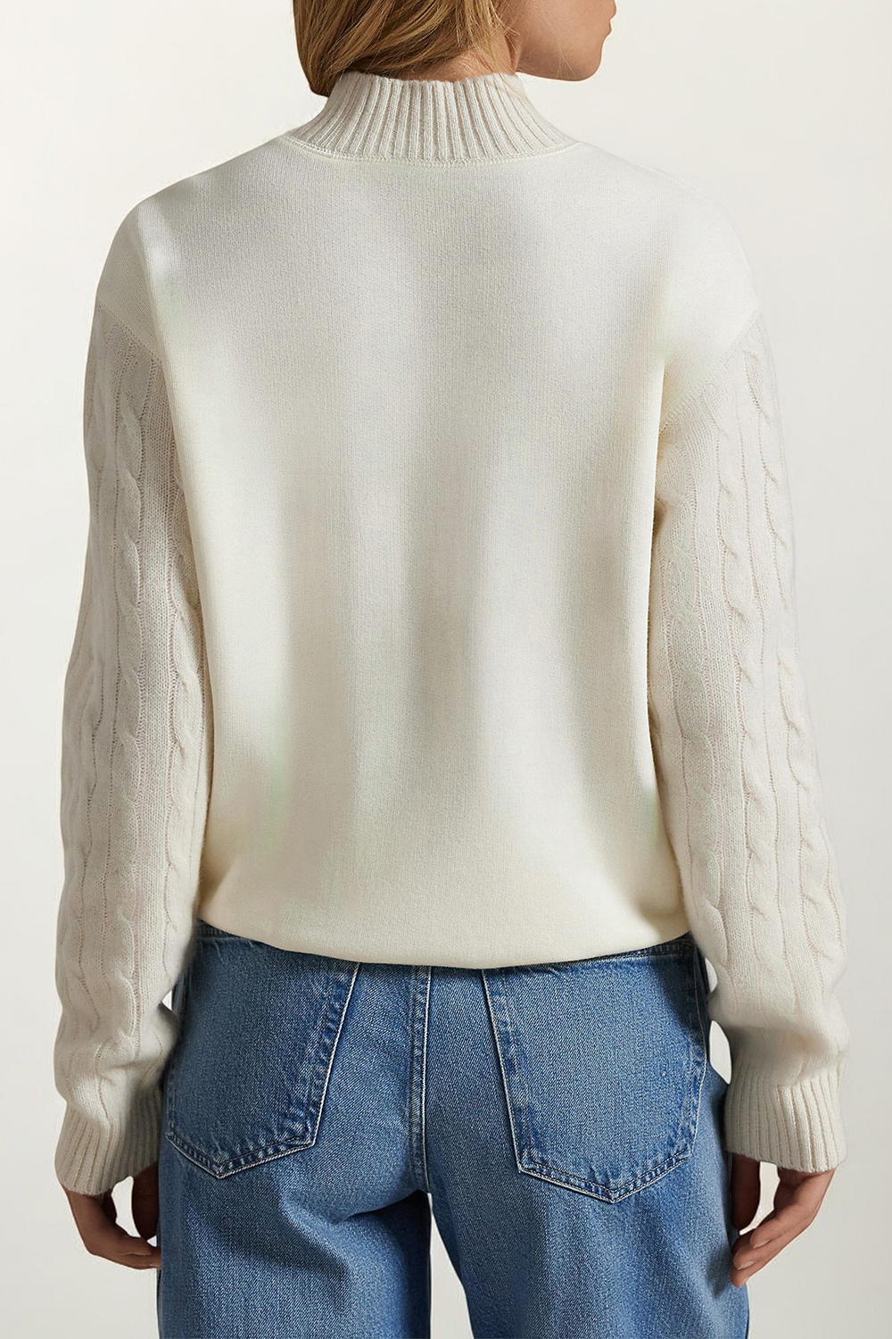 תמונת דוגמן אחורית של סריג כותנה