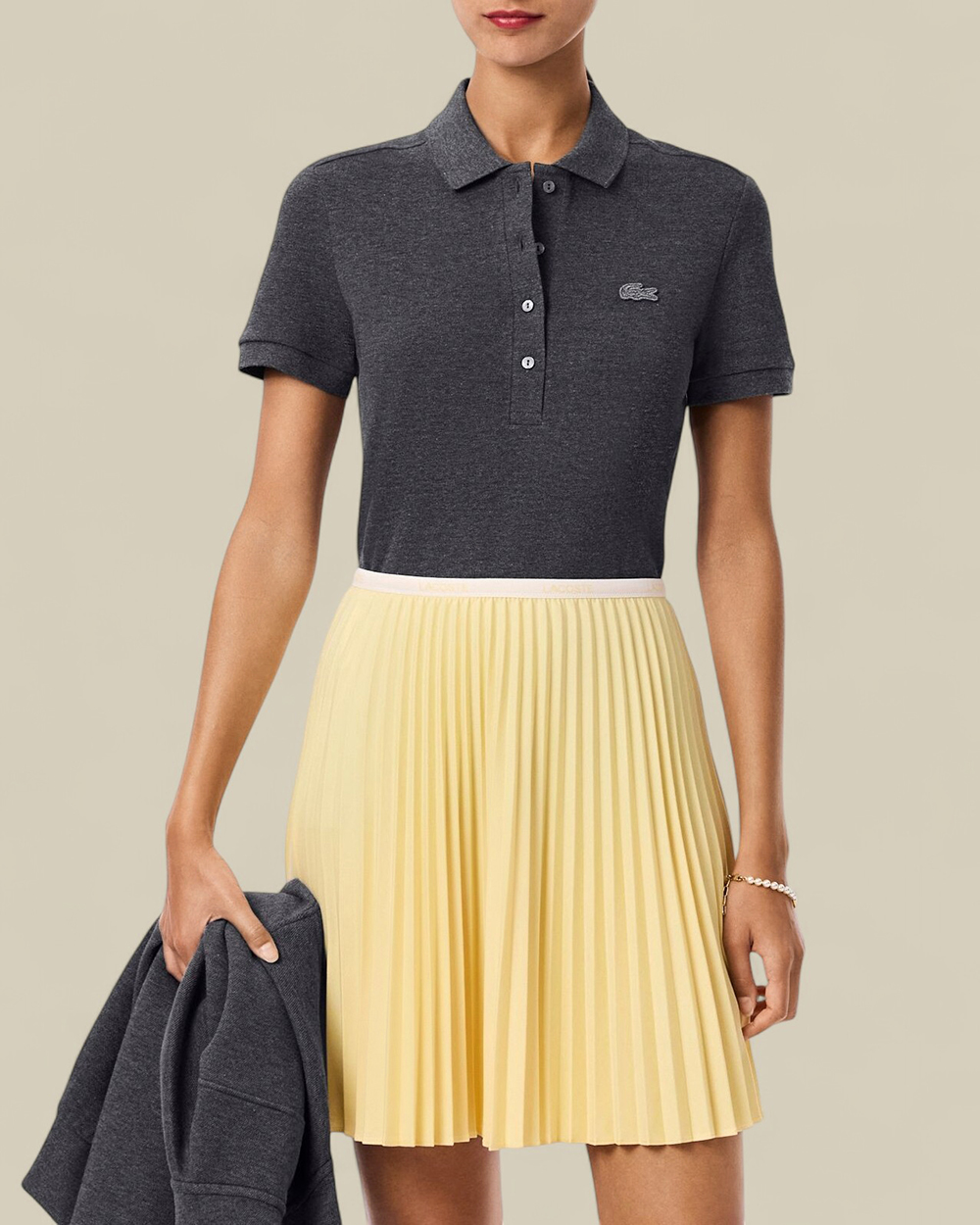 תמונת דוגמן קידמית של חולצת פולו סלים פיט L.12.D