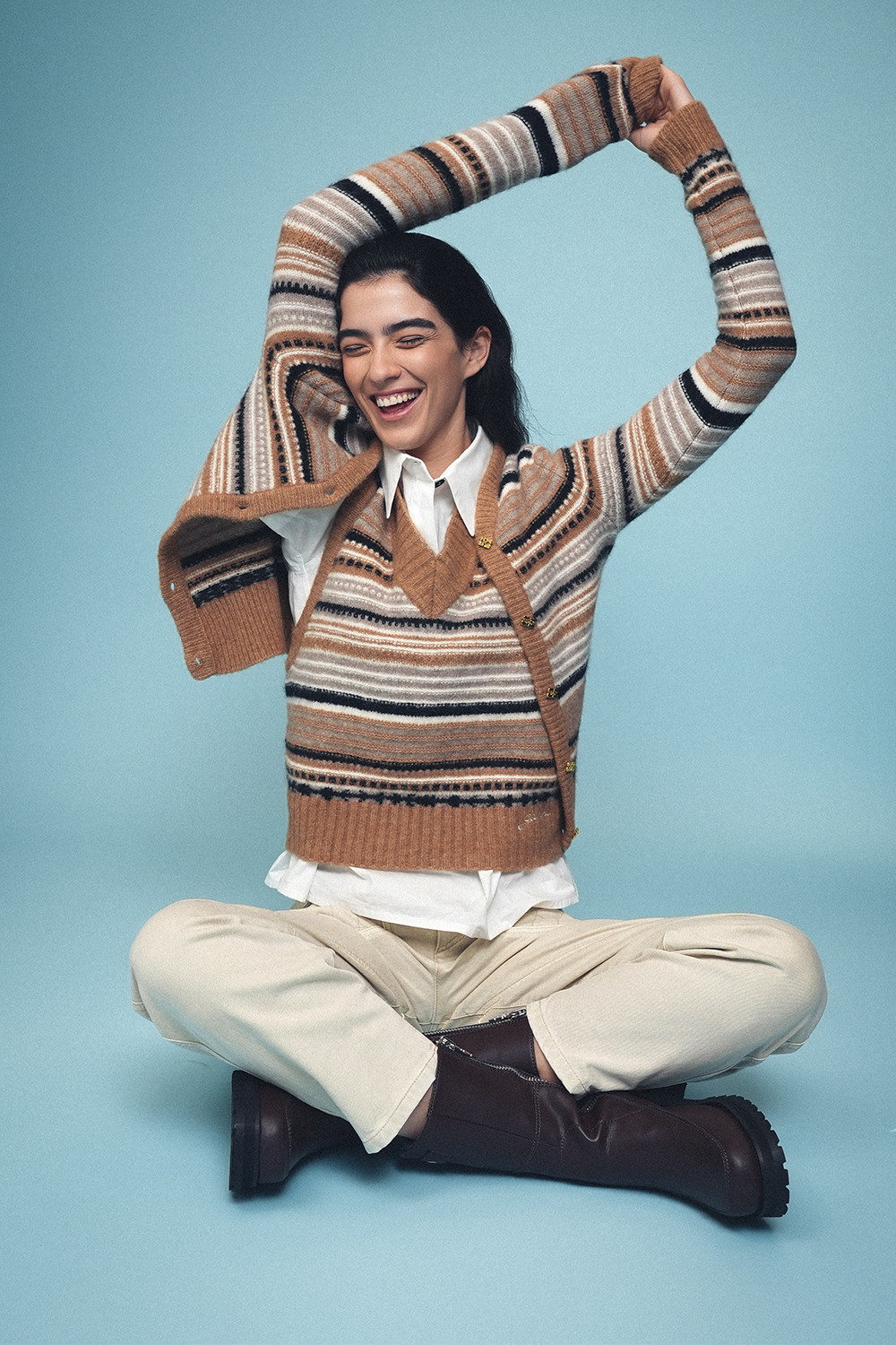 תמונת אווירה של קרידגן צמר אלפקה ומרינו