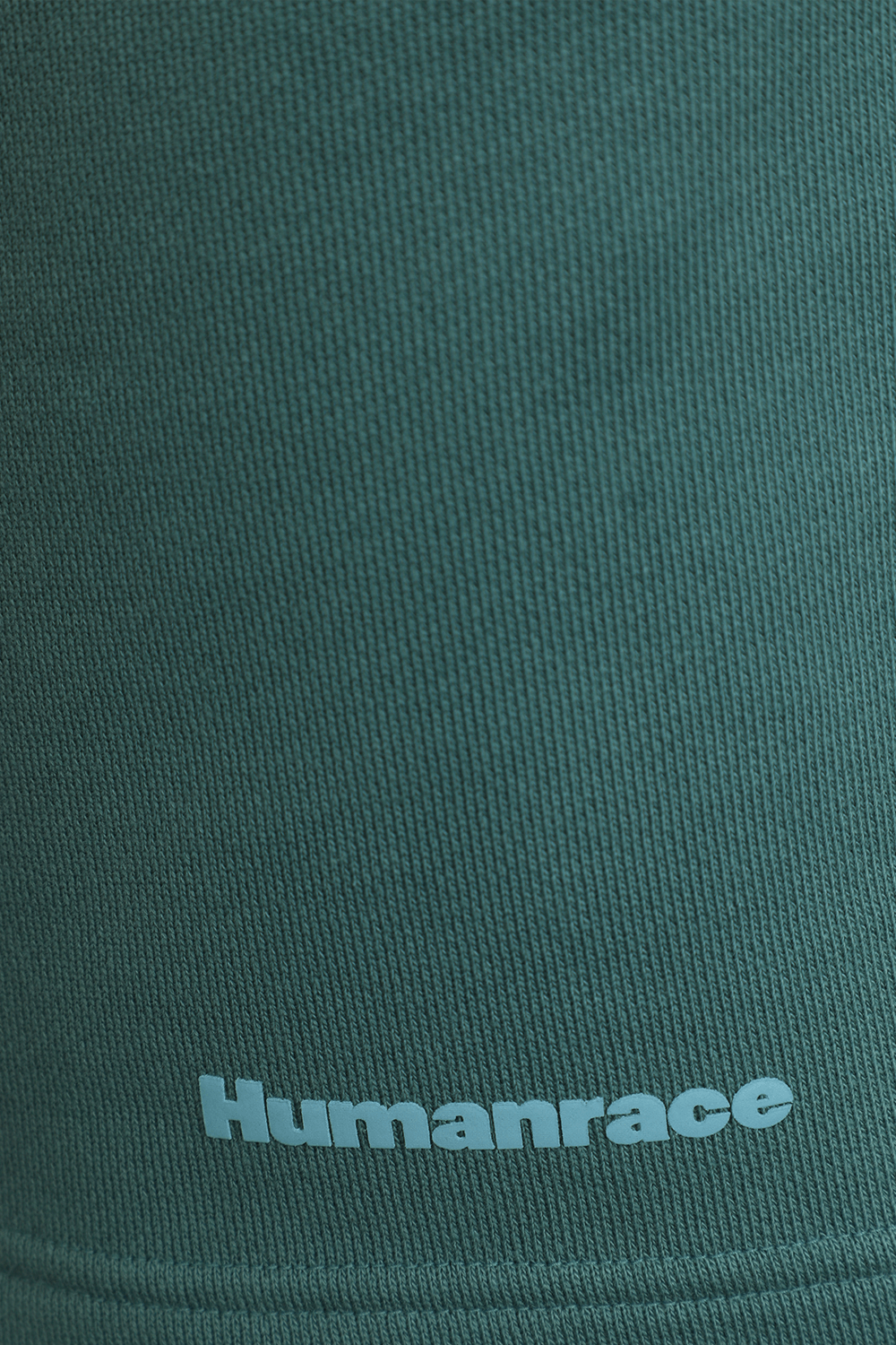 תמונה אחורית של פארל וויליאמס X אדידס מכנסי טרנינג קצרים כחולים