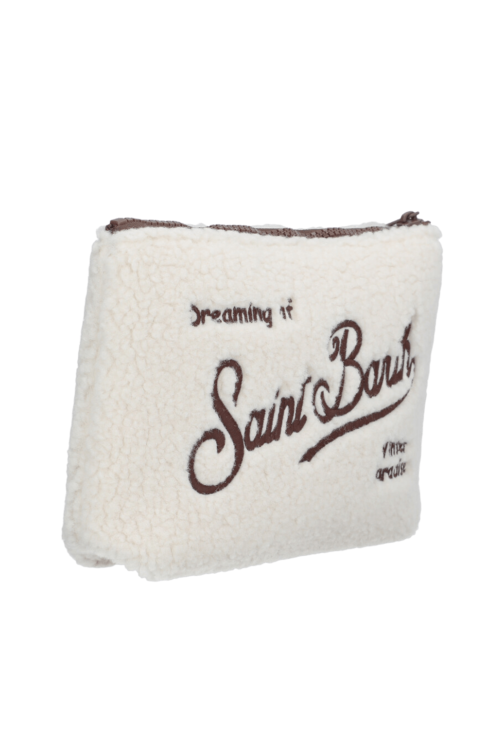 תמונה אחורית של תיק קלאץ' צמר