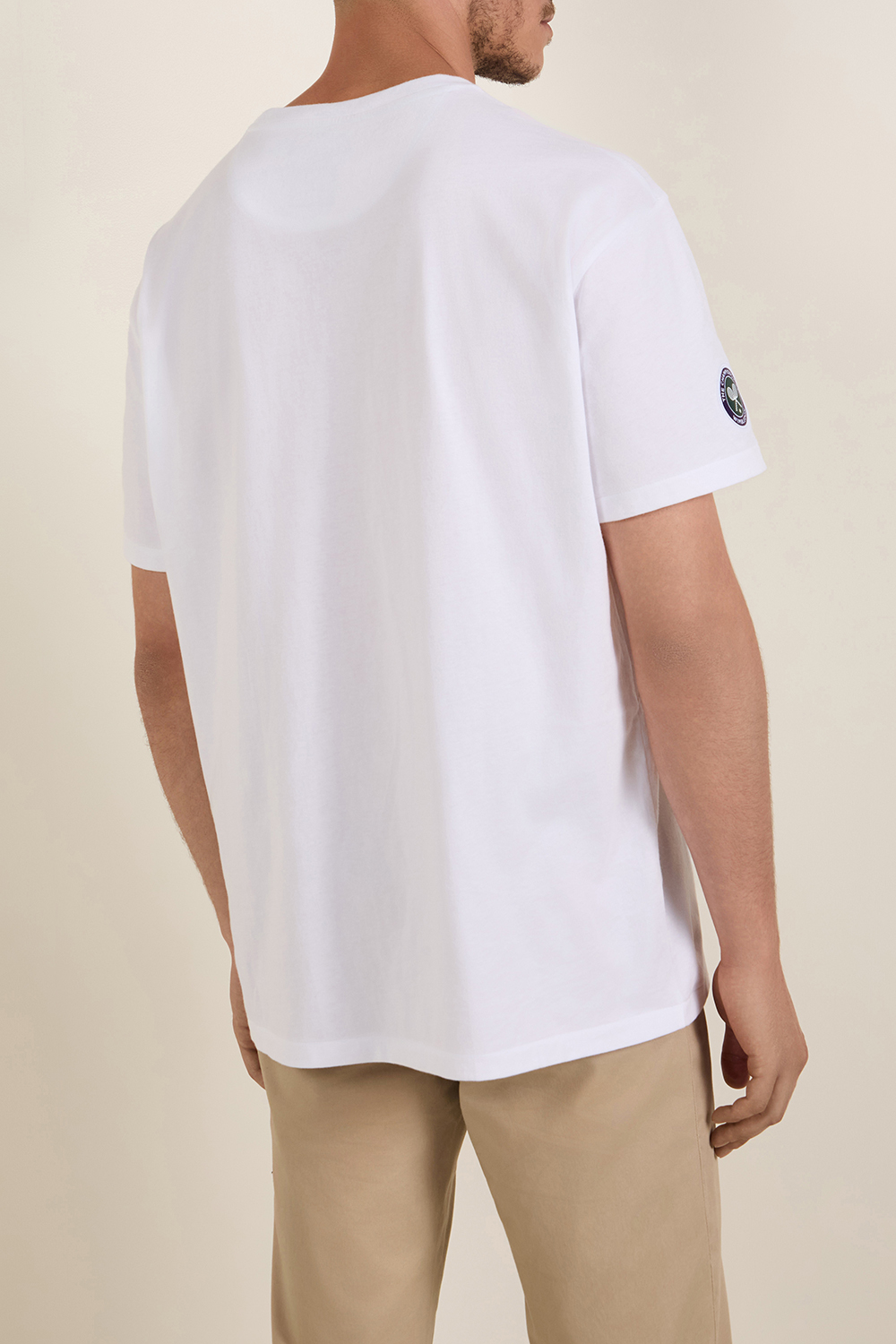 תמונת דוגמן אחורית של פולו רלף לורן X ווימבלדון חולצת טי