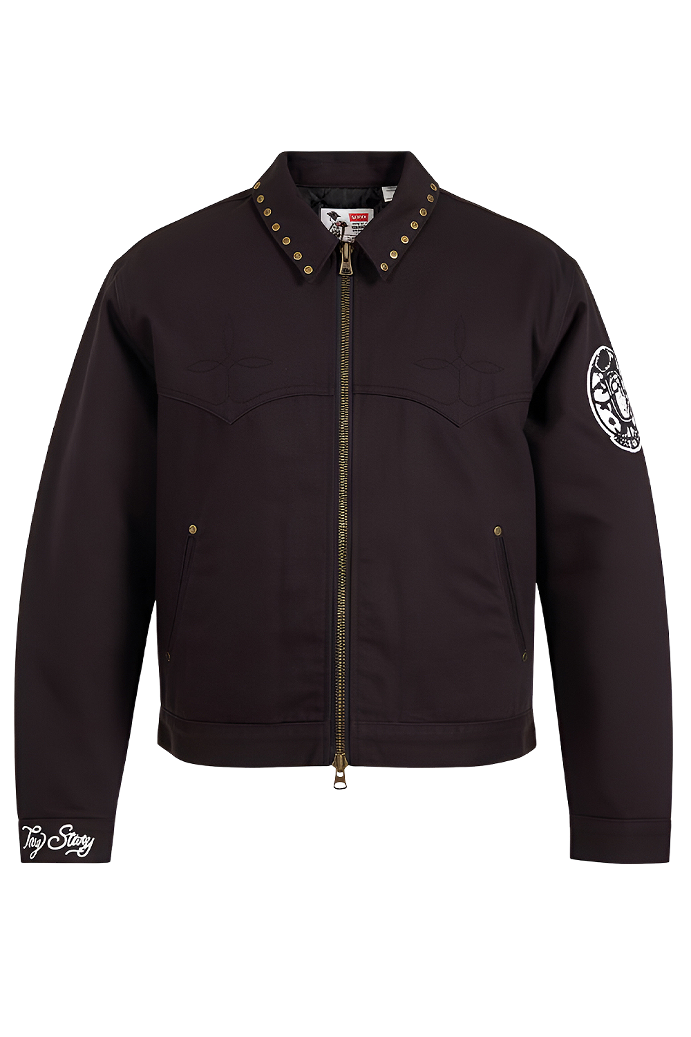 תמונה קידמית של ליוויס X צעצוע של סיפור ז'קט ג'ינס