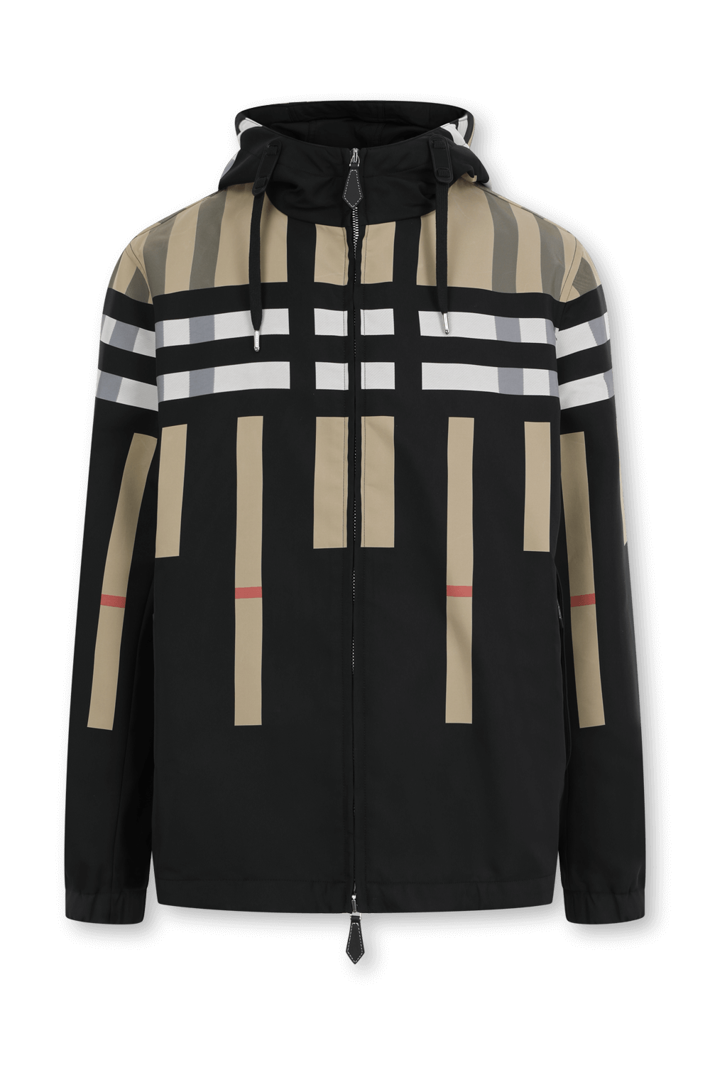 תמונה קידמית של ז'קט סטנפורד קולורבלוק עם הדפס משבצות