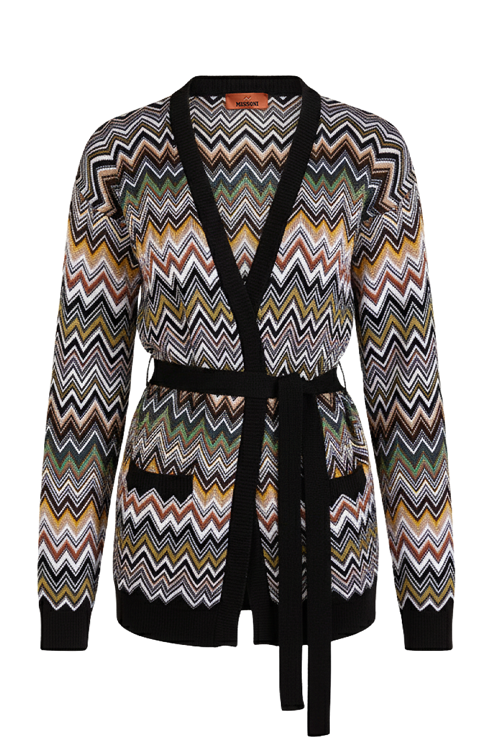 תמונה קידמית של קרדיגן צמר וויסקוזה