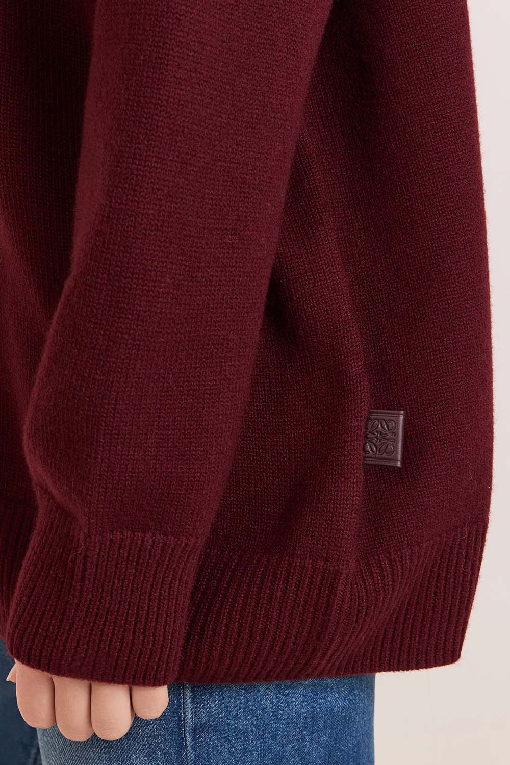 תמונת תקריב דוגמן של סריג צמר