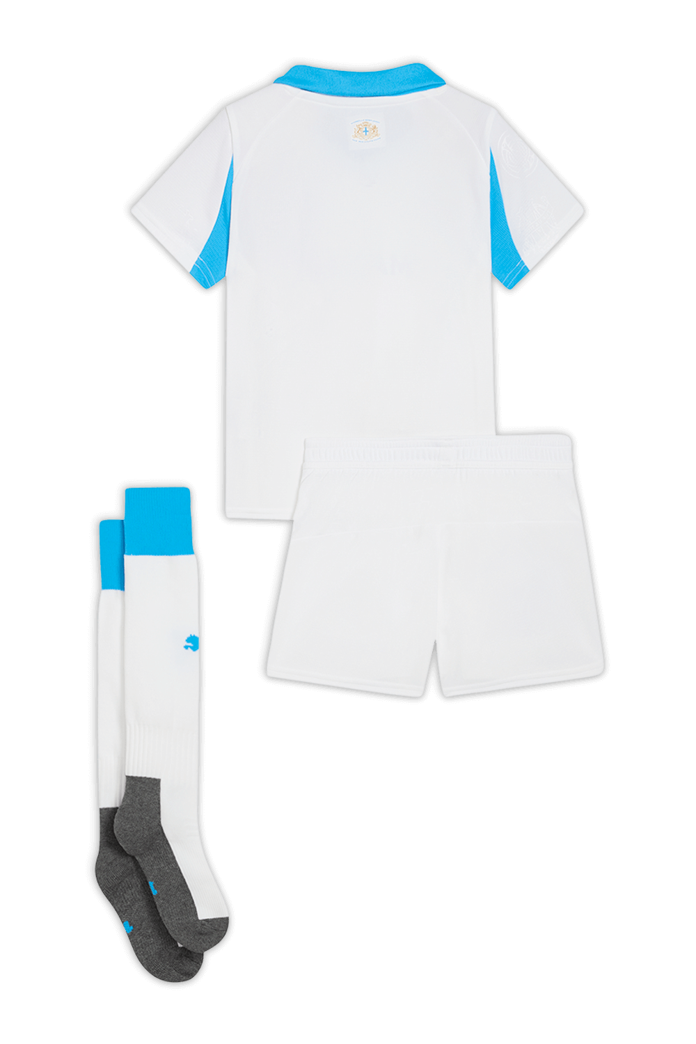 תמונה אחורית של מדי כדורגל אולימפיק מרסיי 2025-26 - גילאי 2-6 שנים