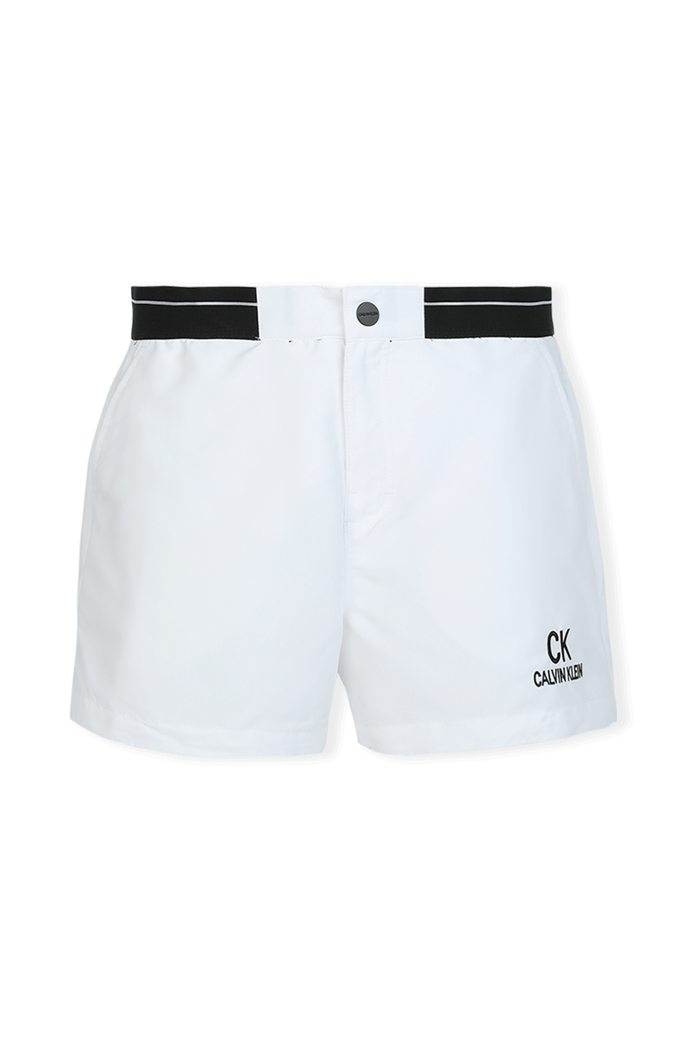 calvin klein mens white shorts