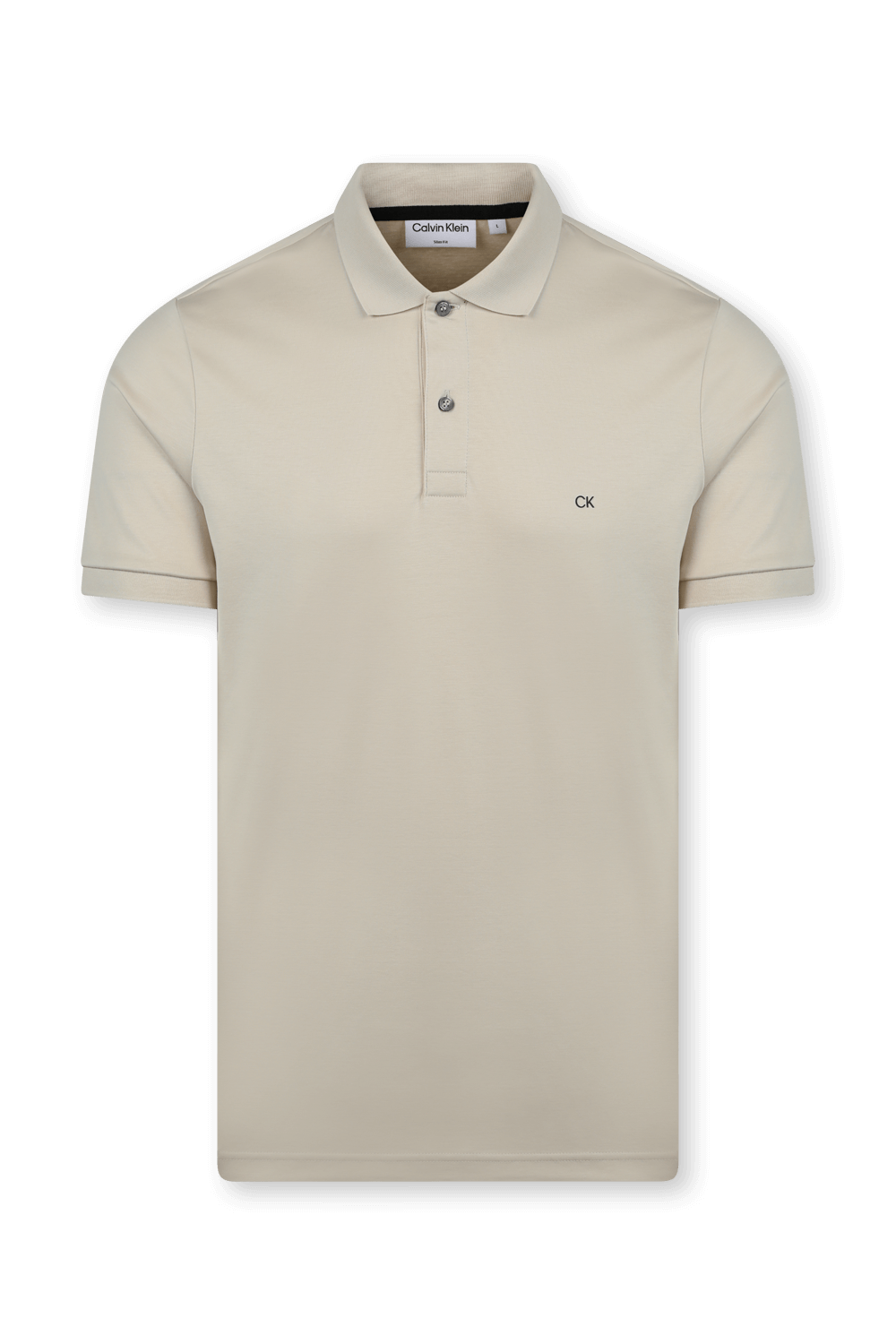 תמונה קידמית של חולצת פולו מכותנה בגזרת סלים