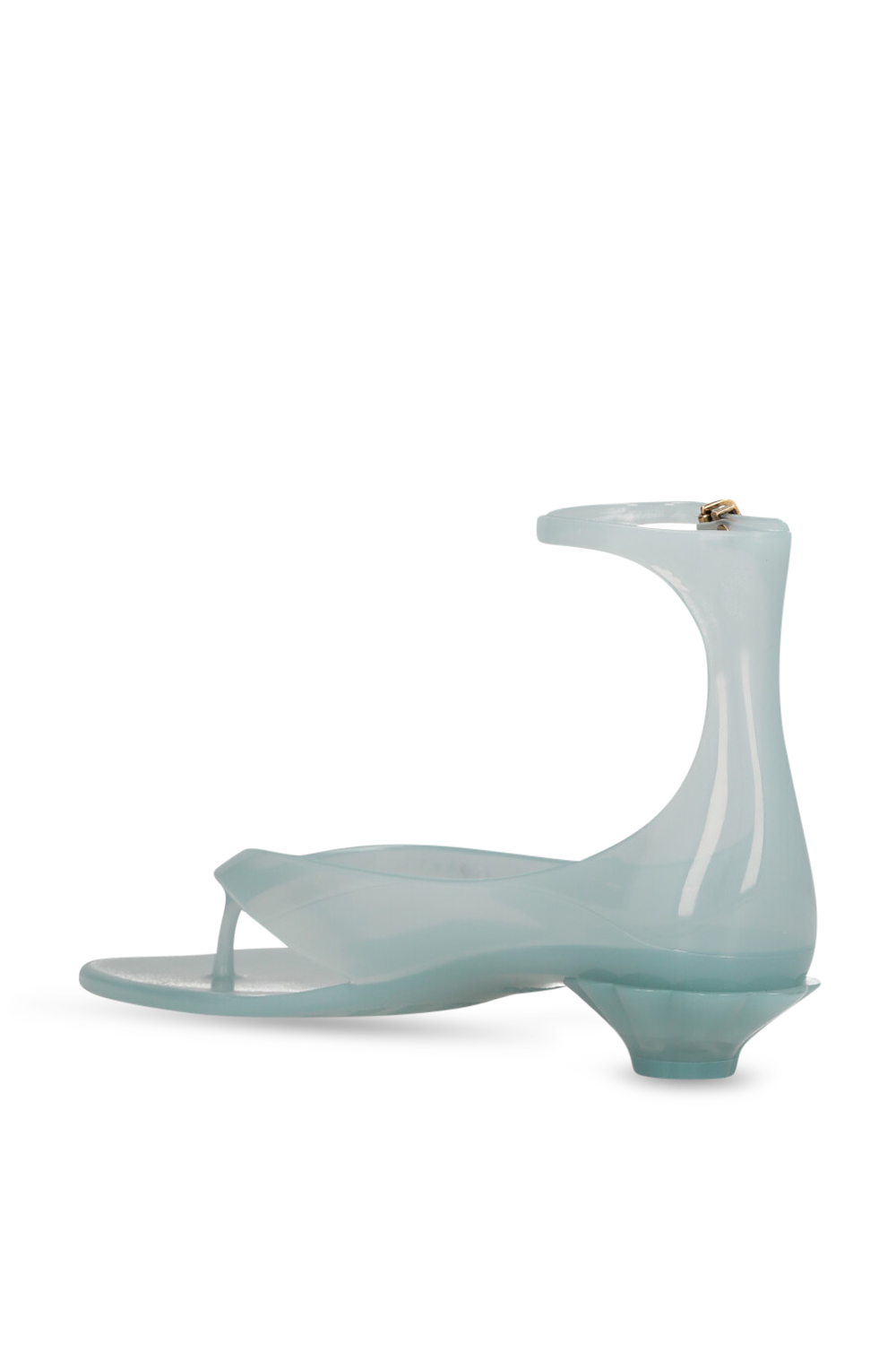 תמונה אחורית של סנדלי אצבע שקופים