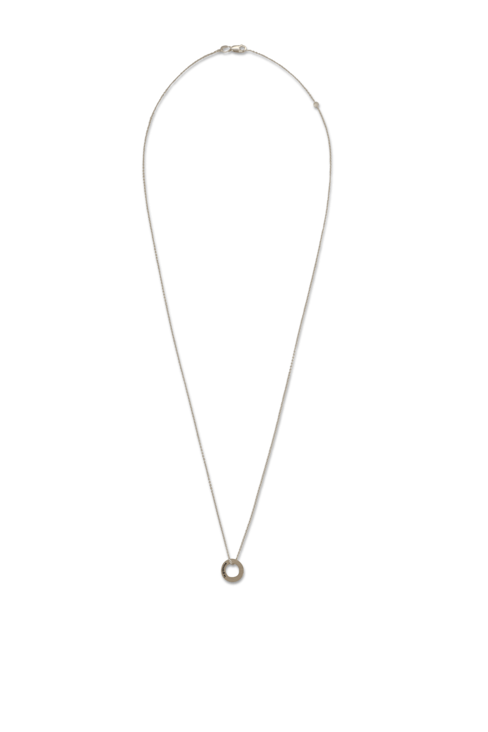 תמונה קידמית של שרשרת עיגול 1.1 גרם מכסף סטרלינג