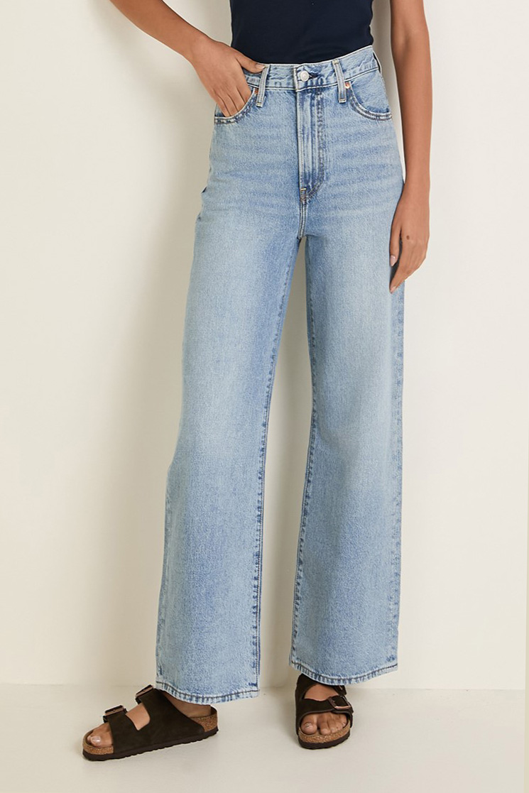 תמונת דוגמן קידמית של מכנסי ג'ינס שנות ה-70/90