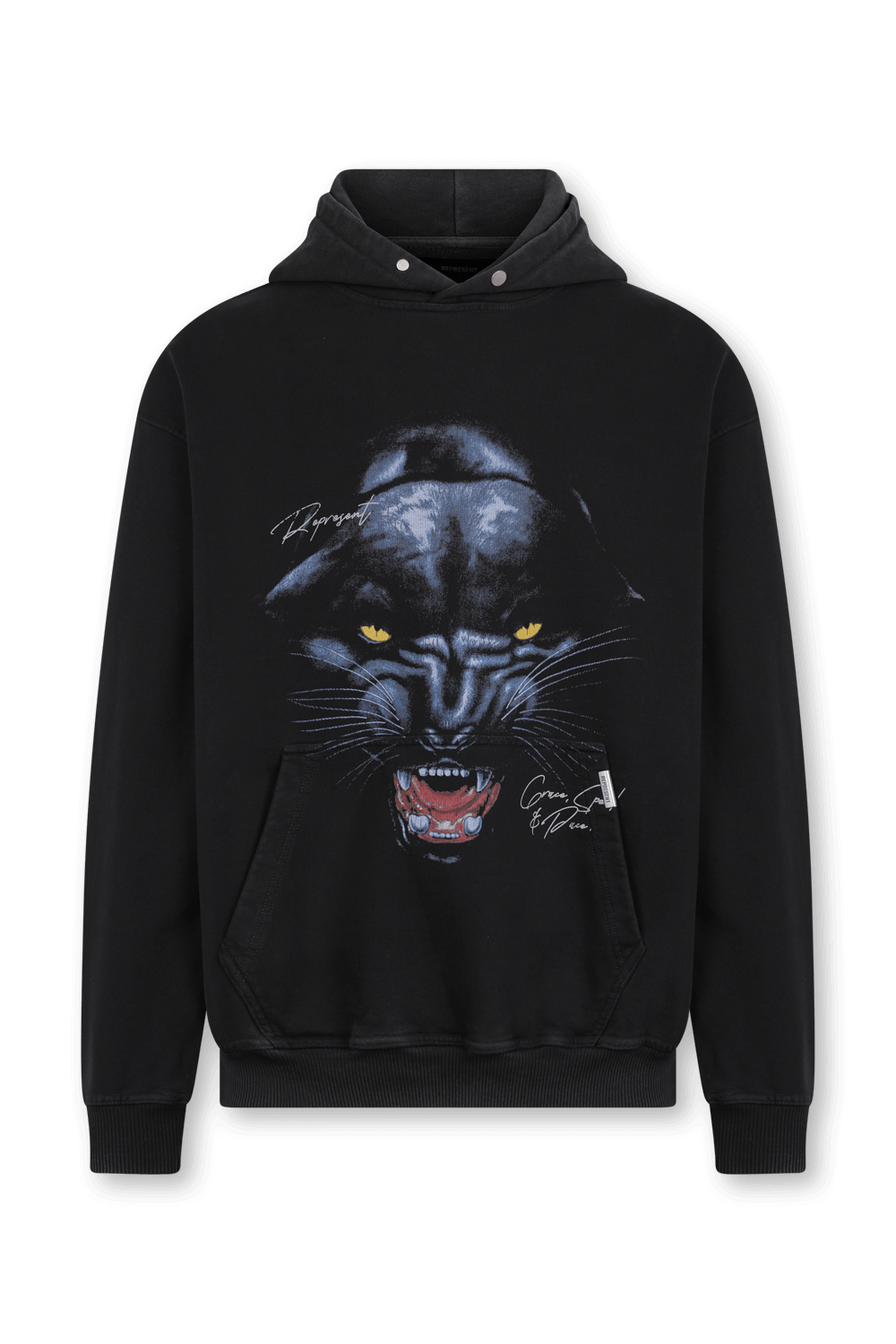 תמונה קידמית של סוושטירט קפוצ'ון יגואר מכותנה