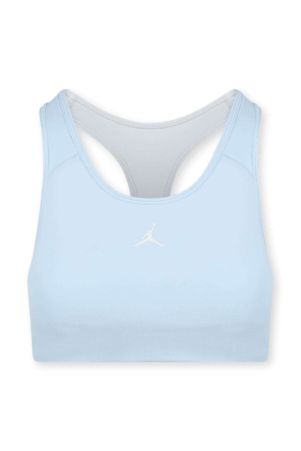 תמונה קידמית של טופ ספורטיבי ג'ורדן בגוון כחול בייבי