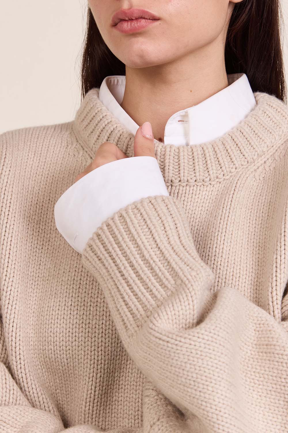 תמונת תקריב דוגמן של סריג קשמיר