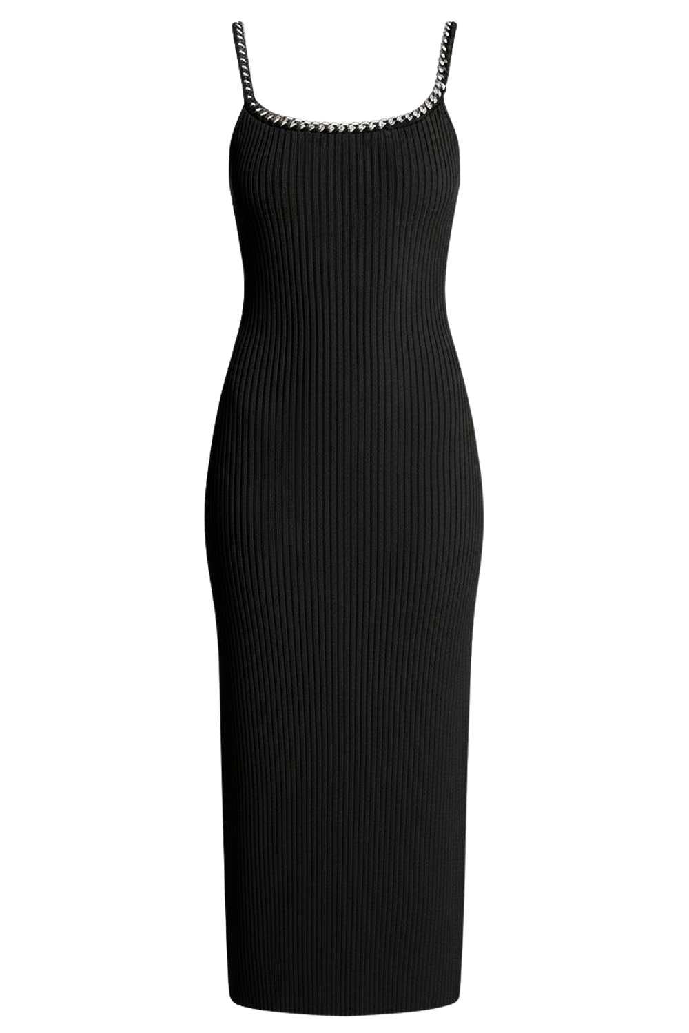 תמונה קידמית של שמלת מידי ריב