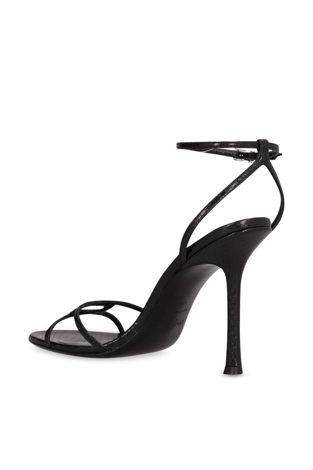 תמונה אחורית של סנדלי עקב ליאו