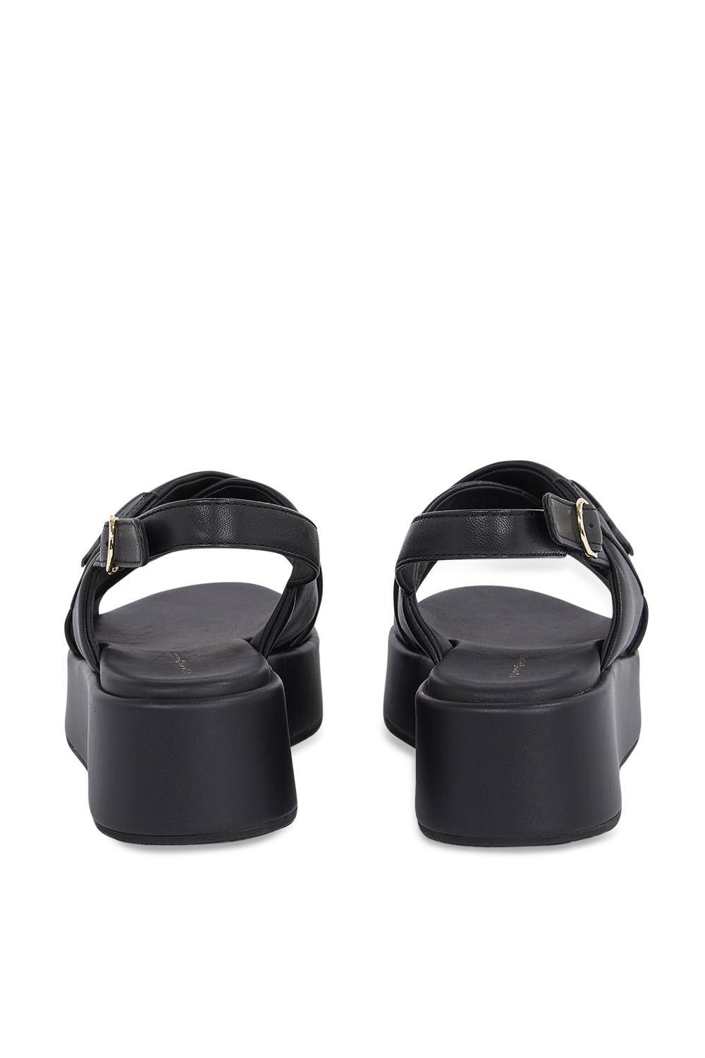 תמונה אחורית של סנדלי סלינג בק פלטפורמה