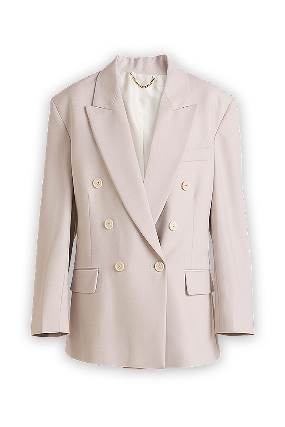 תמונה קידמית של ז'קט מחוייט אוברסייז