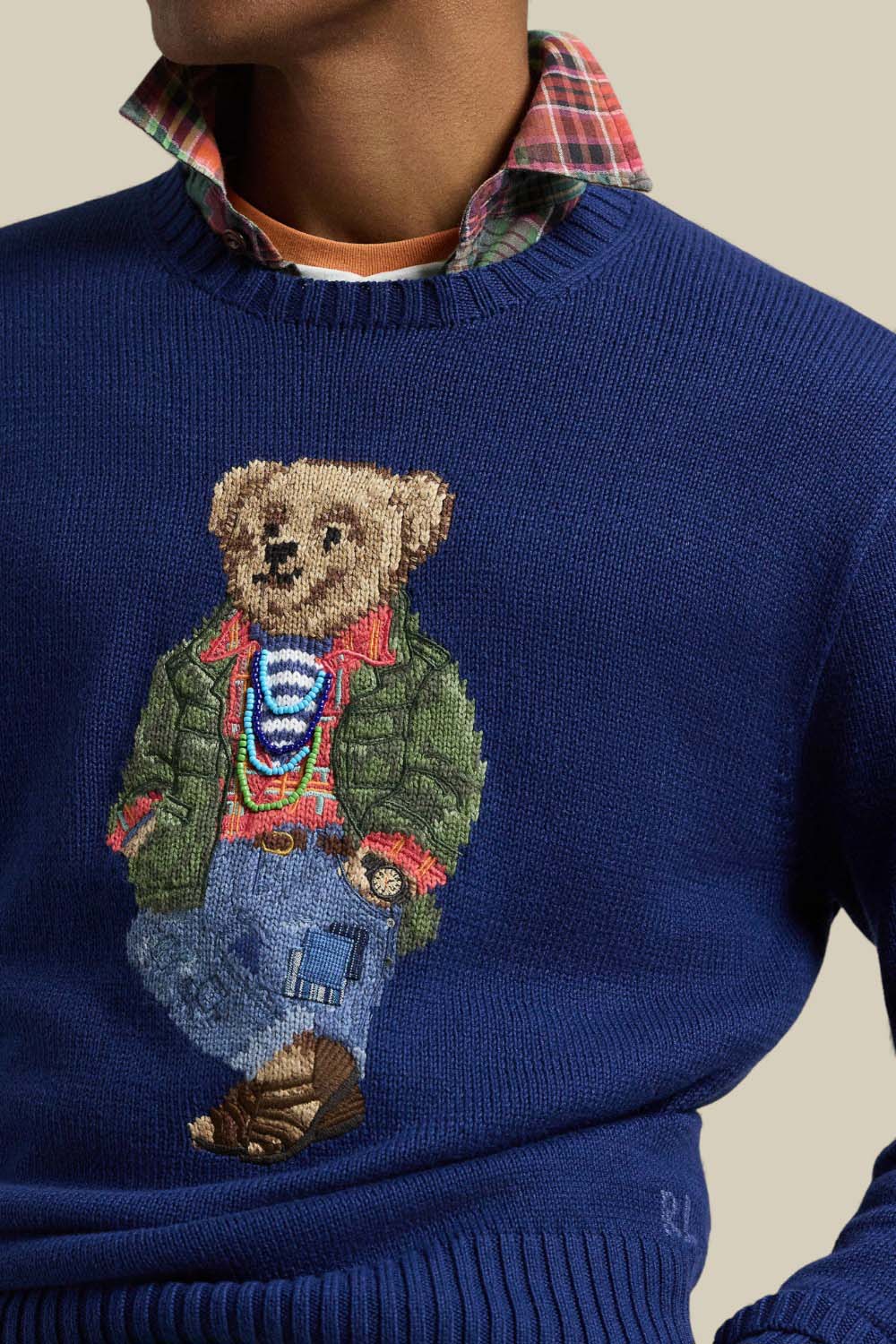 תמונת תקריב דוגמן של סריג דובי פולו