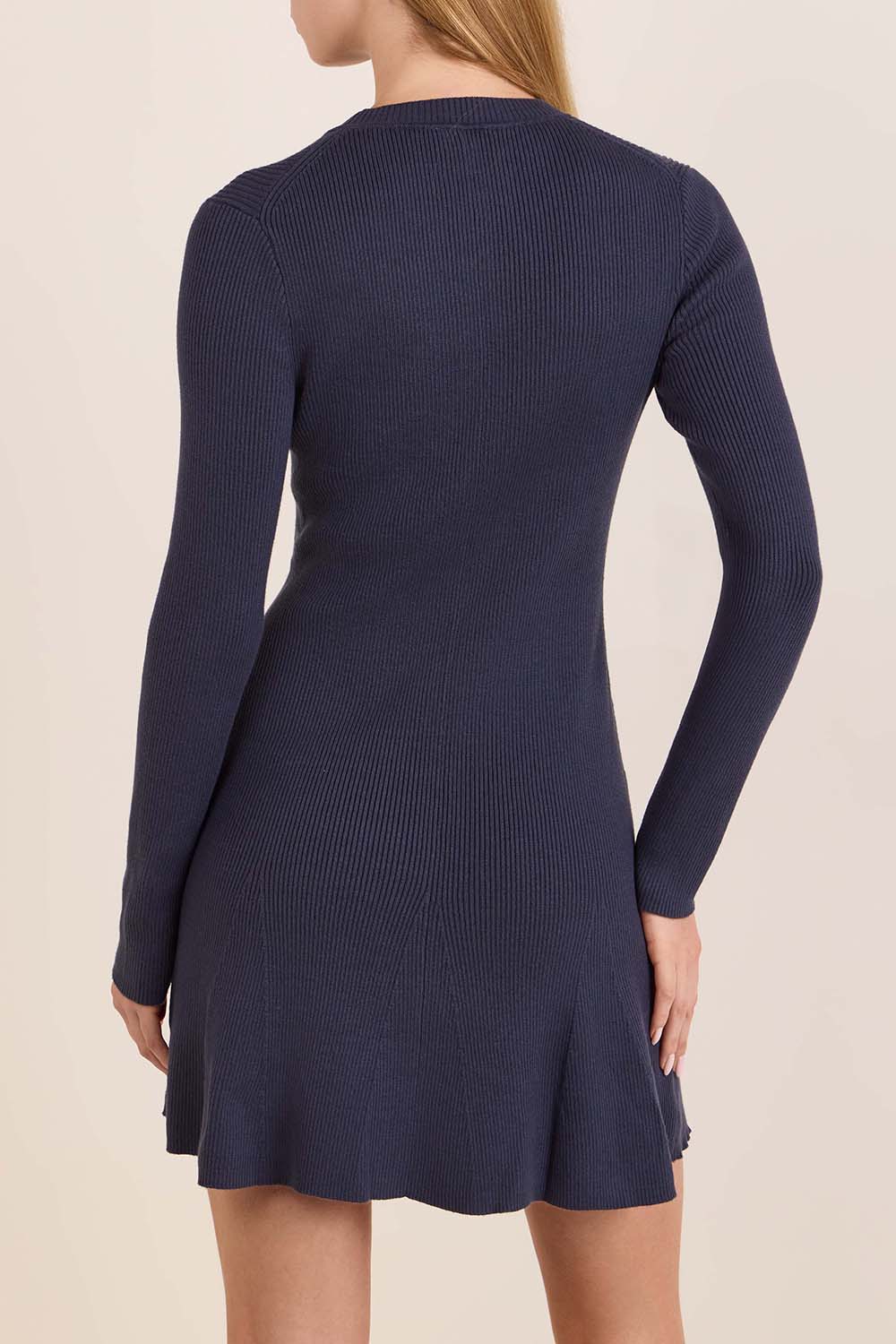 תמונת דוגמן אחורית של שמלת מיני