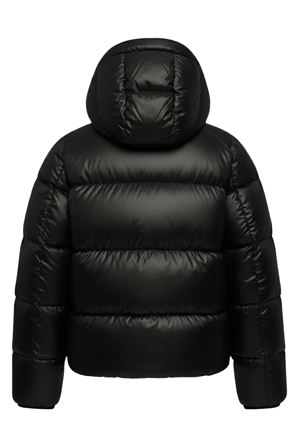 תמונה אחורית של מעיל פוך אוברסייז