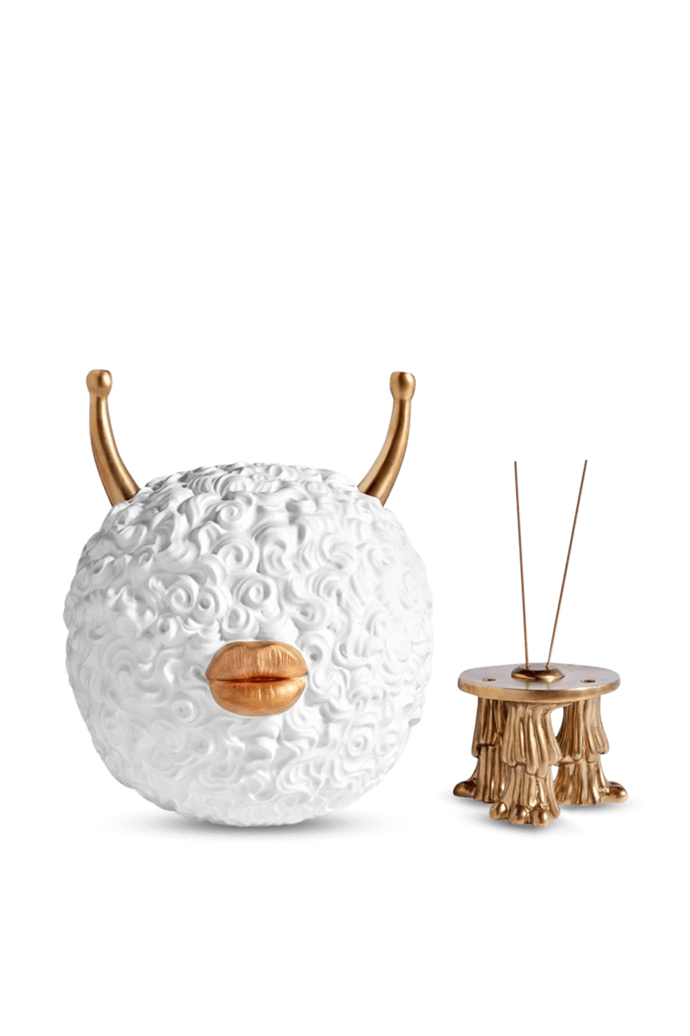 תמונה אחורית של HAAS Monster Incense Burner - White