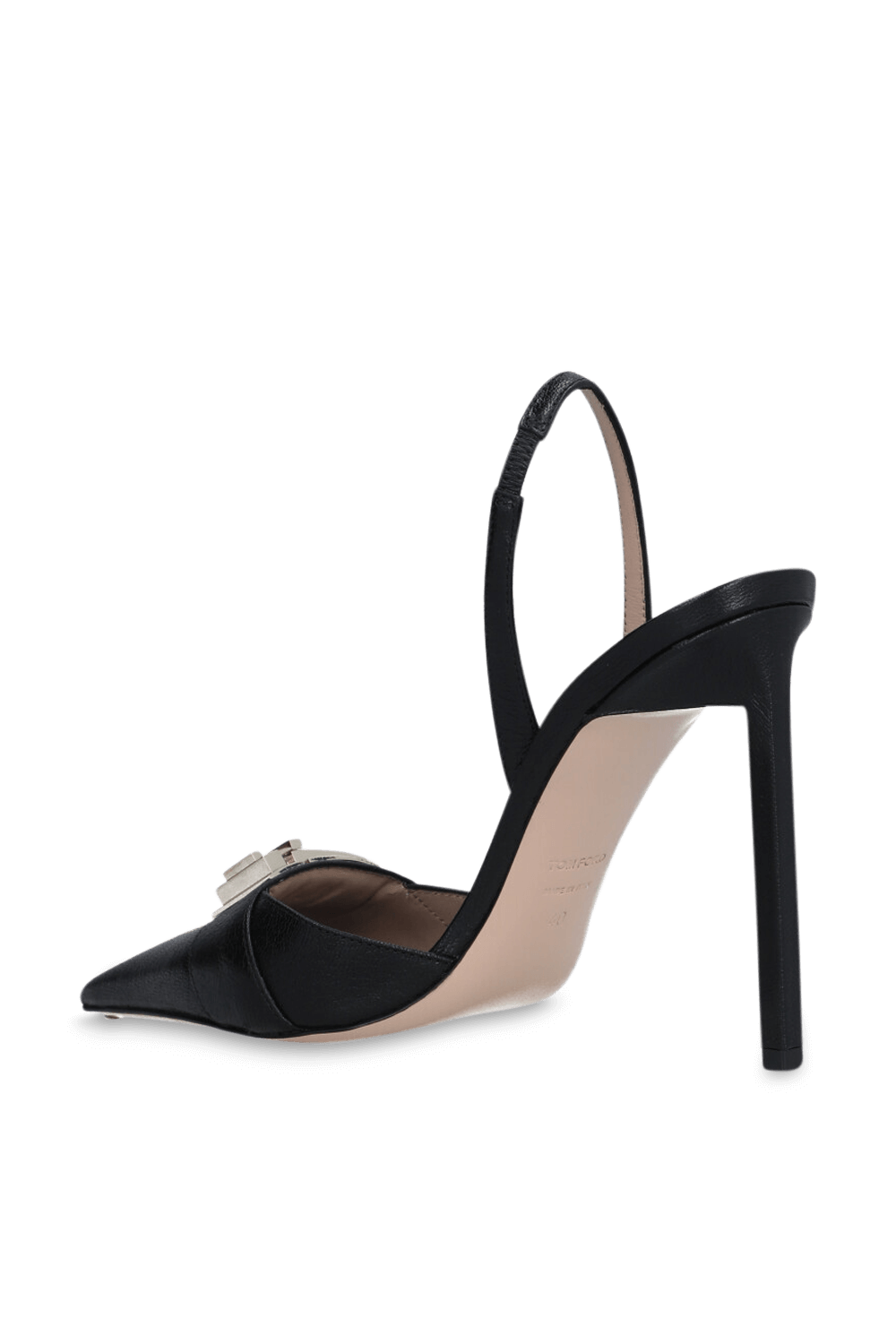 תמונה אחורית של נעלי עקב סלינג בק