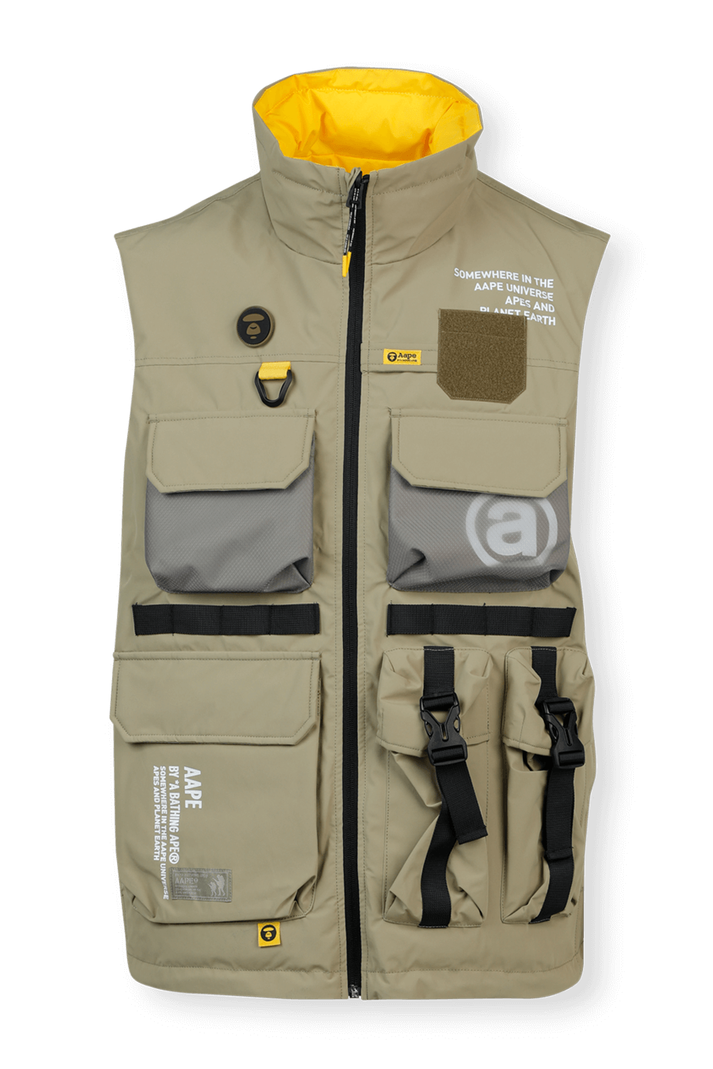 תמונה קידמית של Reversible Vest in Yellow and Green