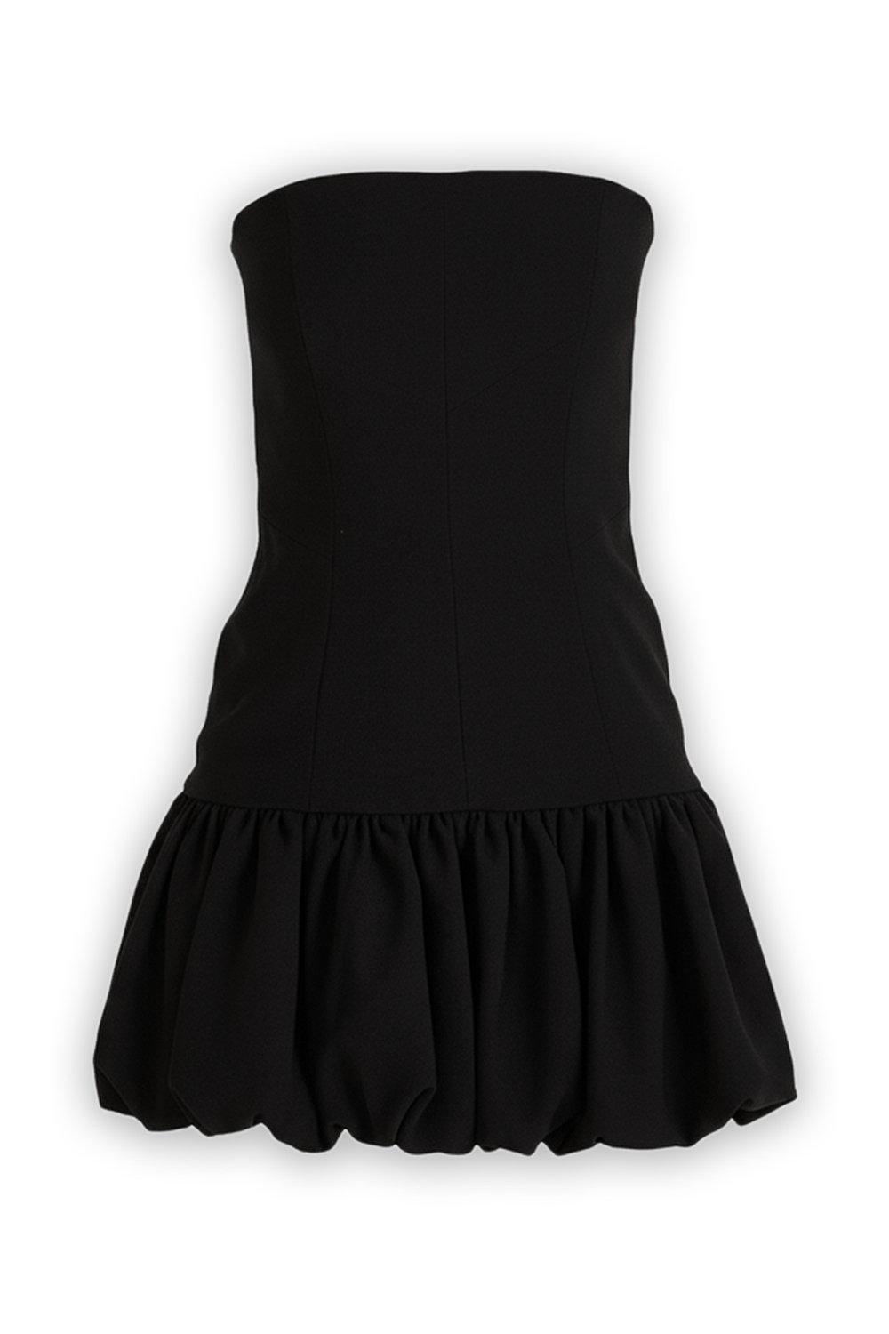 תמונה קידמית של שמלת מיני סטרפלס