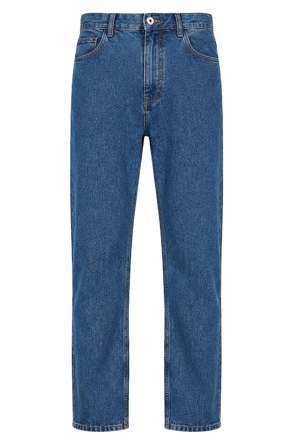 תמונה קידמית של מכנסי ג'ינס