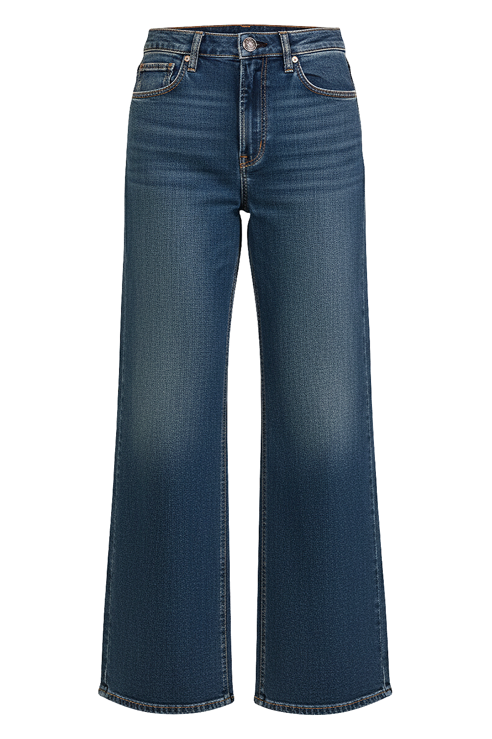 תמונה קידמית של מכנסי ג'ינס פלקסי סופי בגזרה רחבה