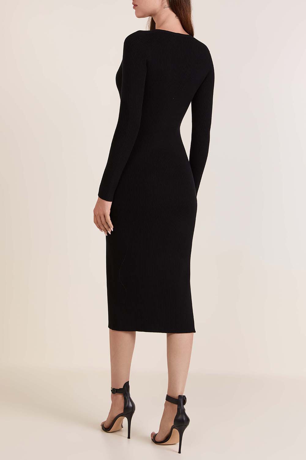 תמונת דוגמן אחורית של שמלת ריב