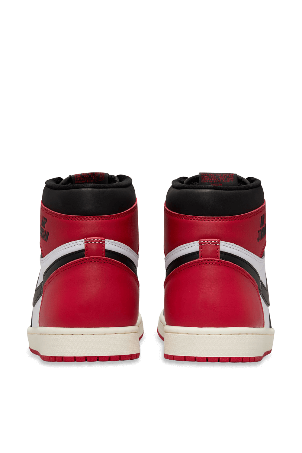 תמונה אחורית של נעלי סניקרס אייר ג'ורדן 1 רטרו